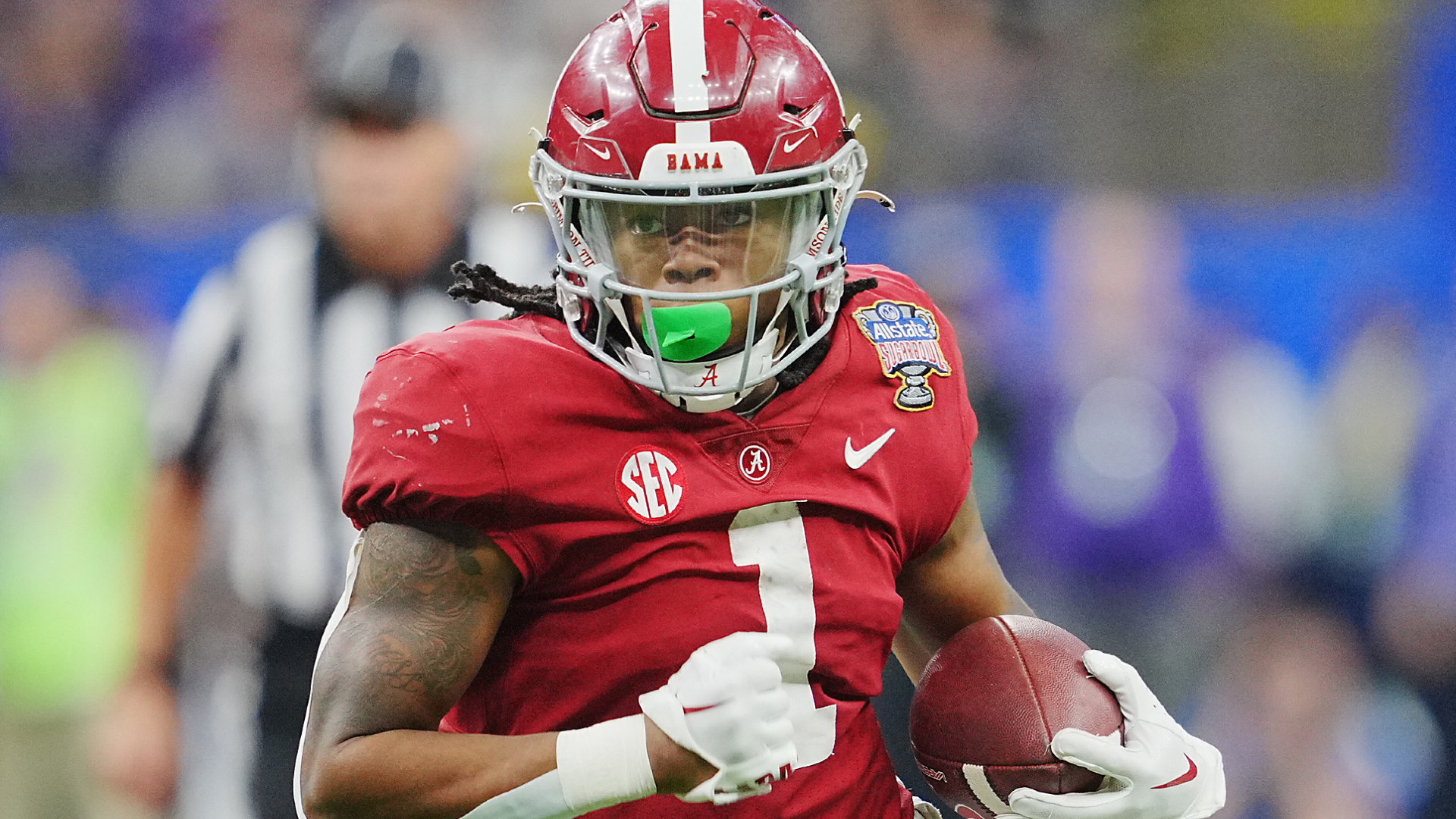 Alabama Crimson Tide running back Jahmyr Gibbs