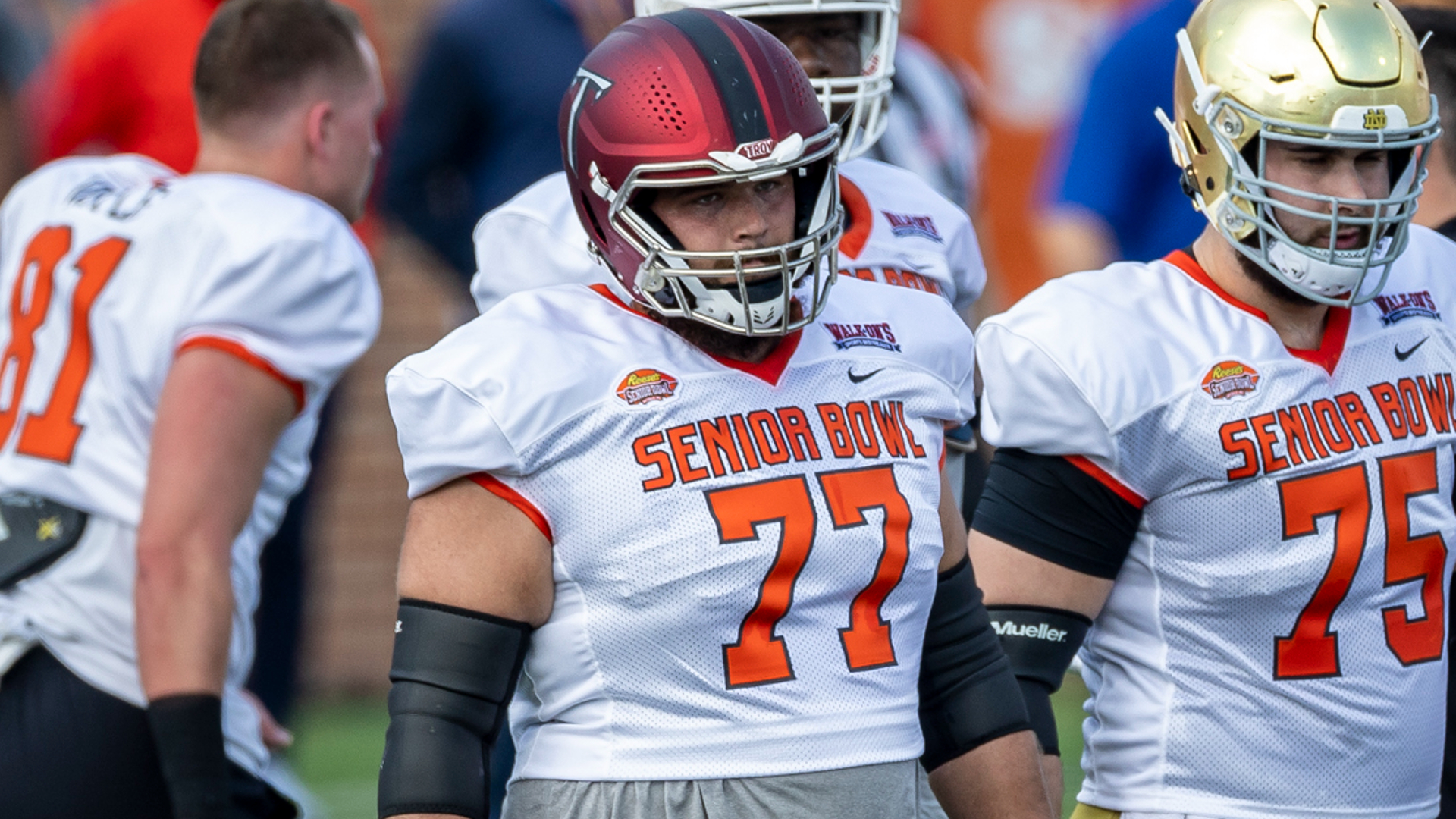 New England Patriots offensive linemen Jake Andrews