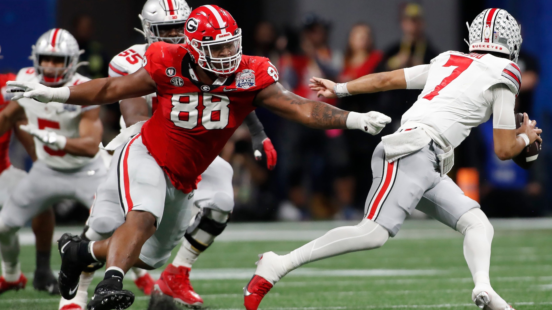 NFL draft prospects Jalen Carter and C.J. Stroud