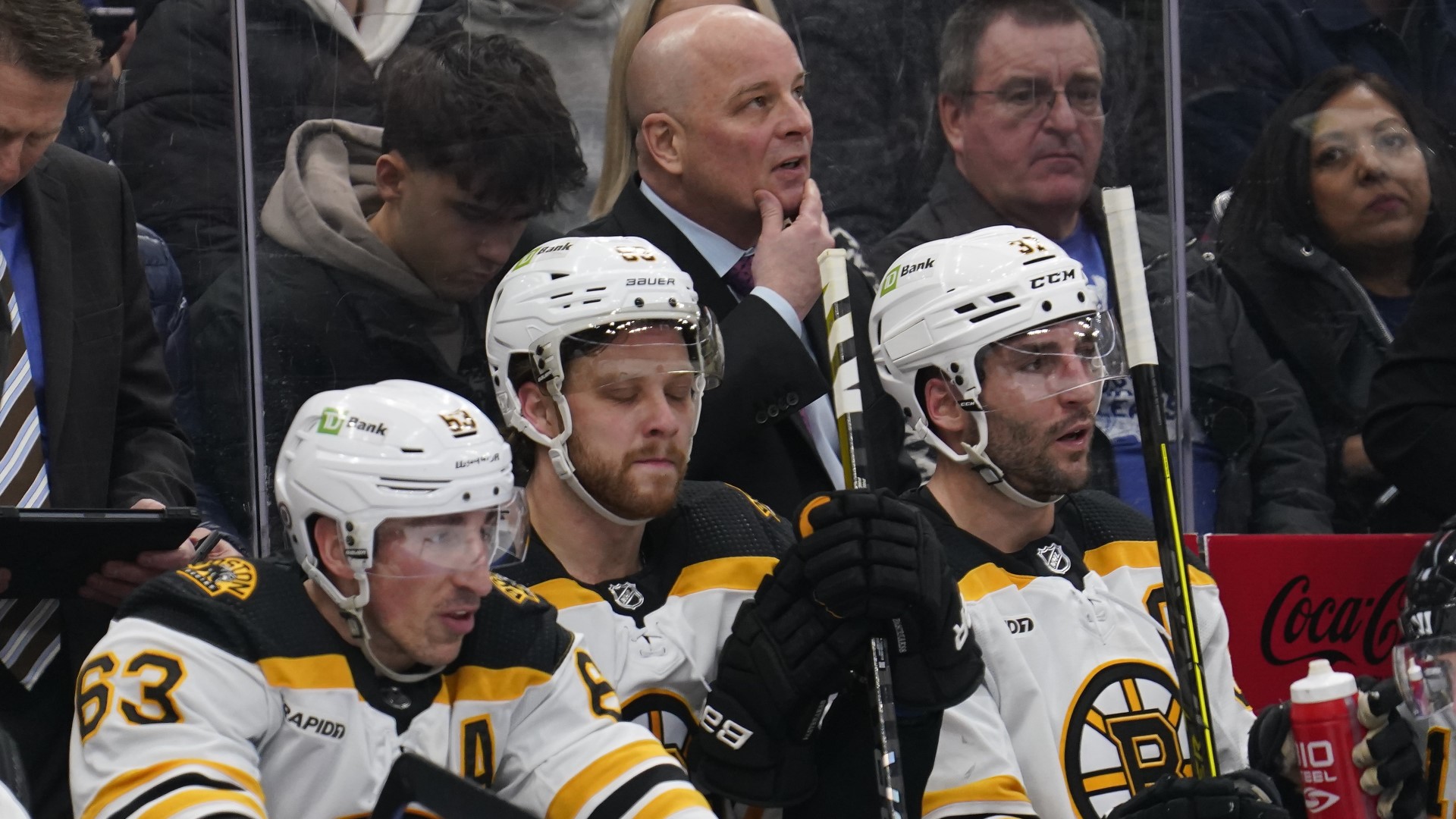 Boston Bruins coach Jim Montgomery