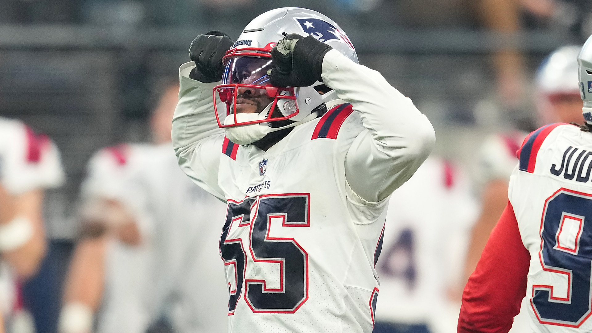New England Patriots linebacker Josh Uche