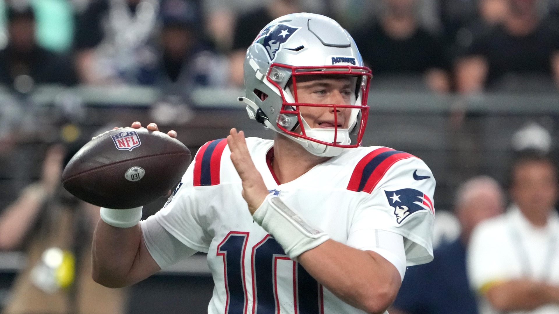 New England Patriots quarterback Mac Jones