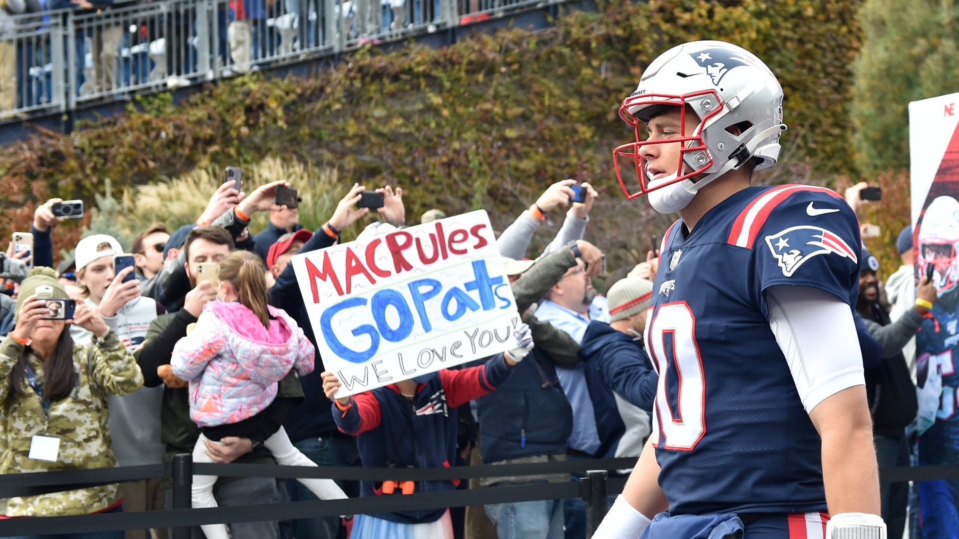 New England Patriots quarterback Mac Jones