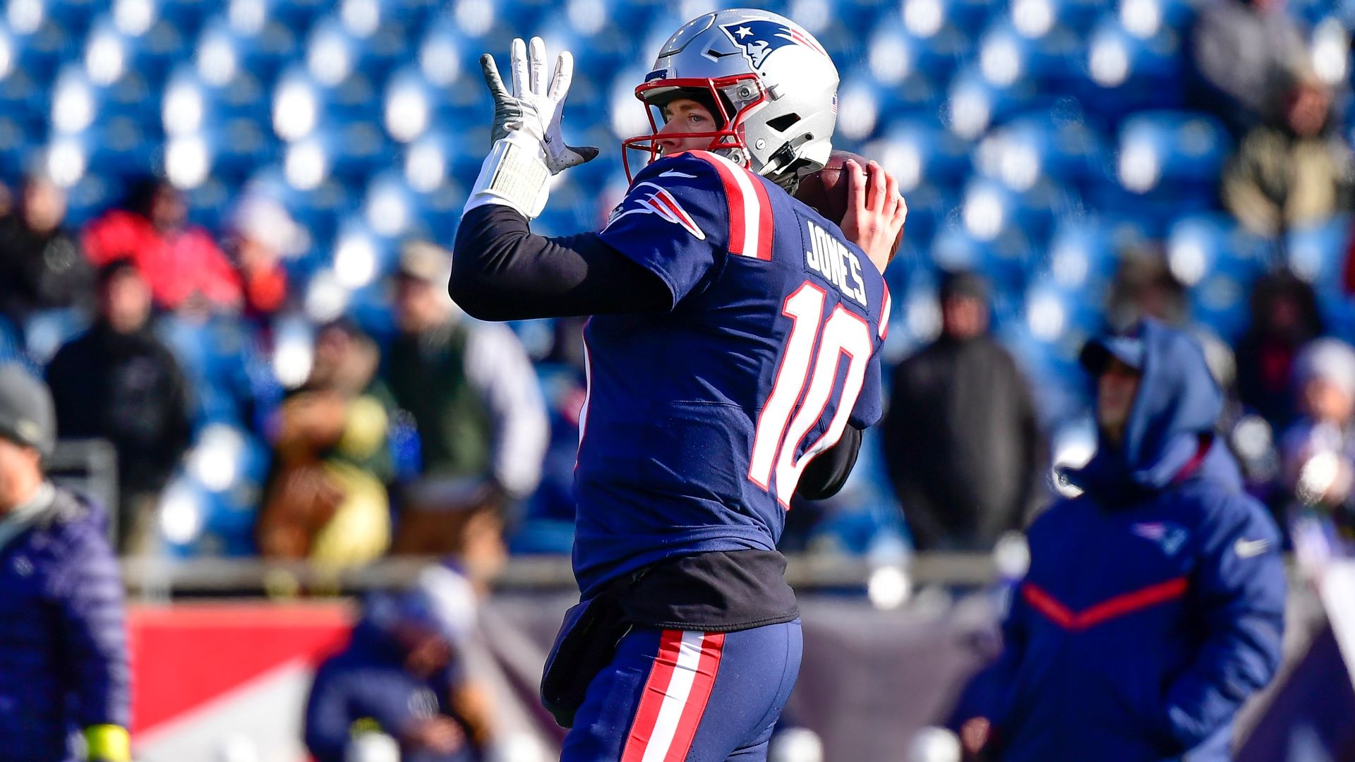 New England Patriots quarterback Mac Jones