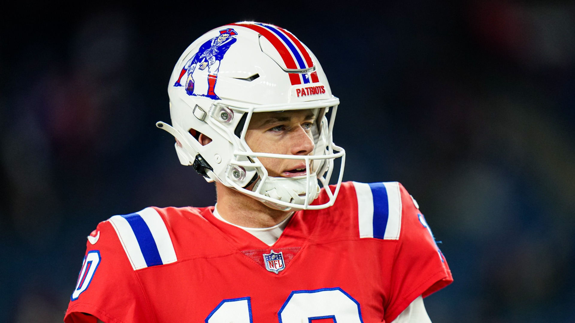 New England Patriots quarterback Mac Jones