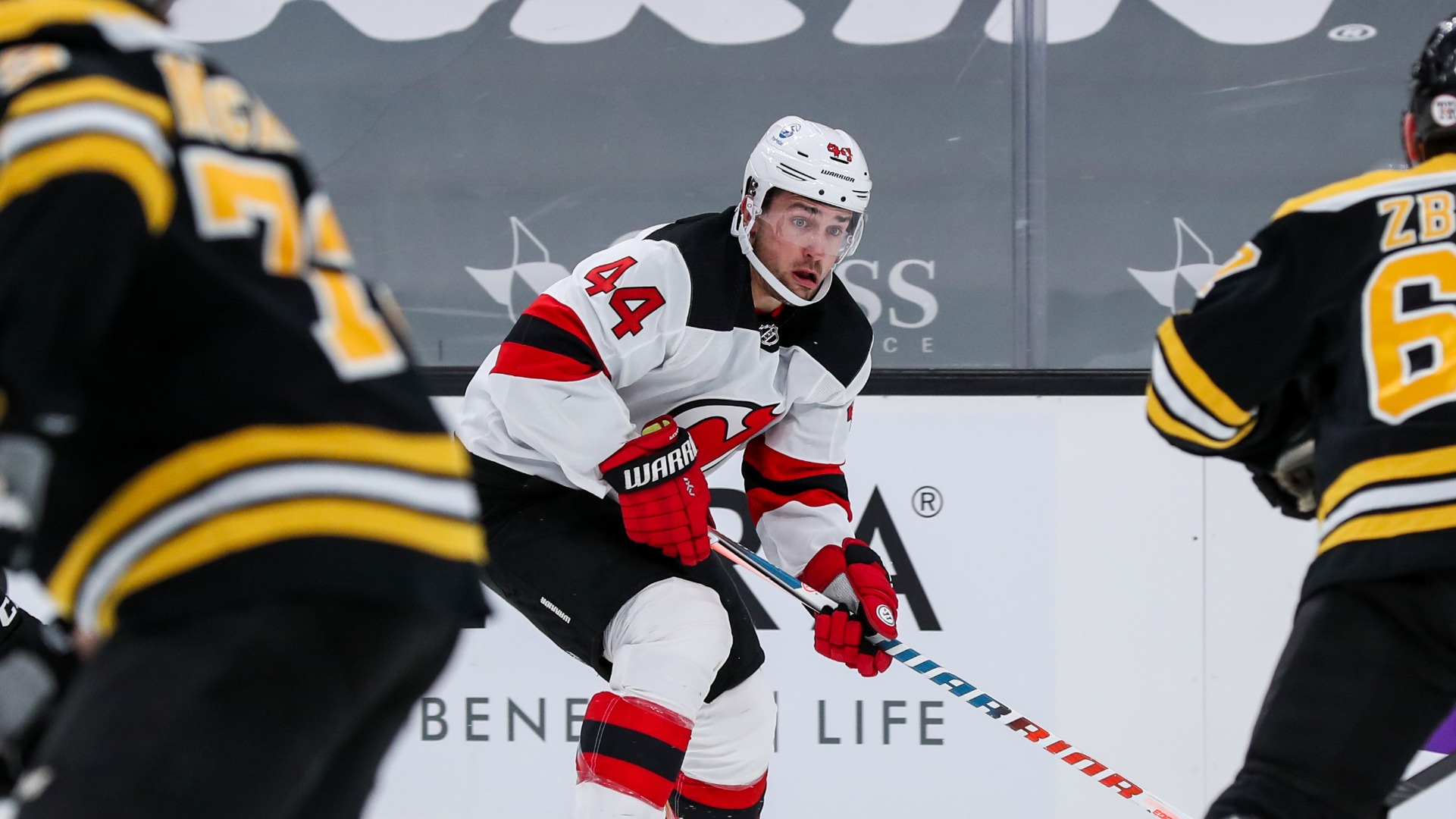 New Jersey Devils forward Miles Wood