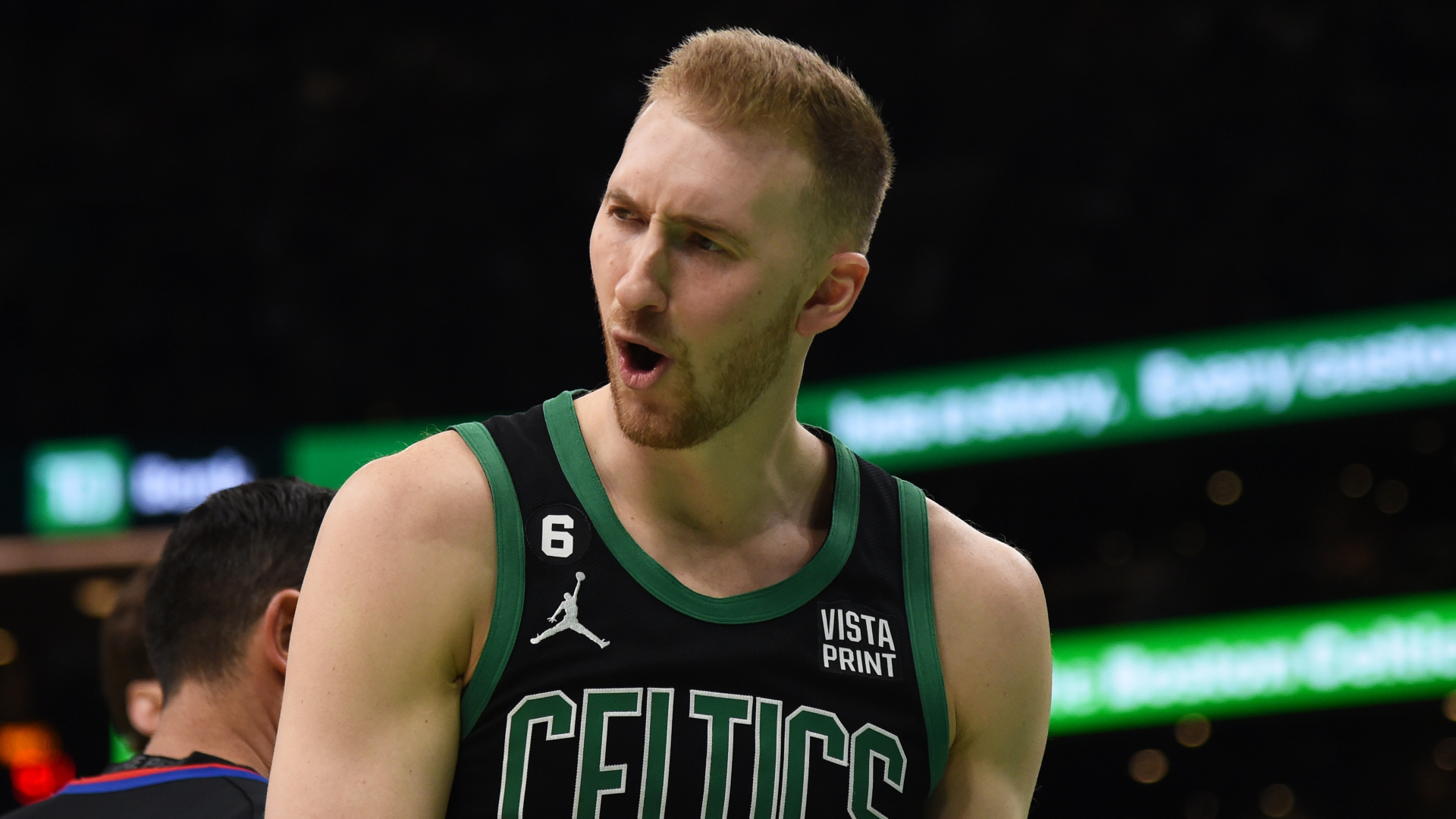 Boston Celtics forward Sam Hauser