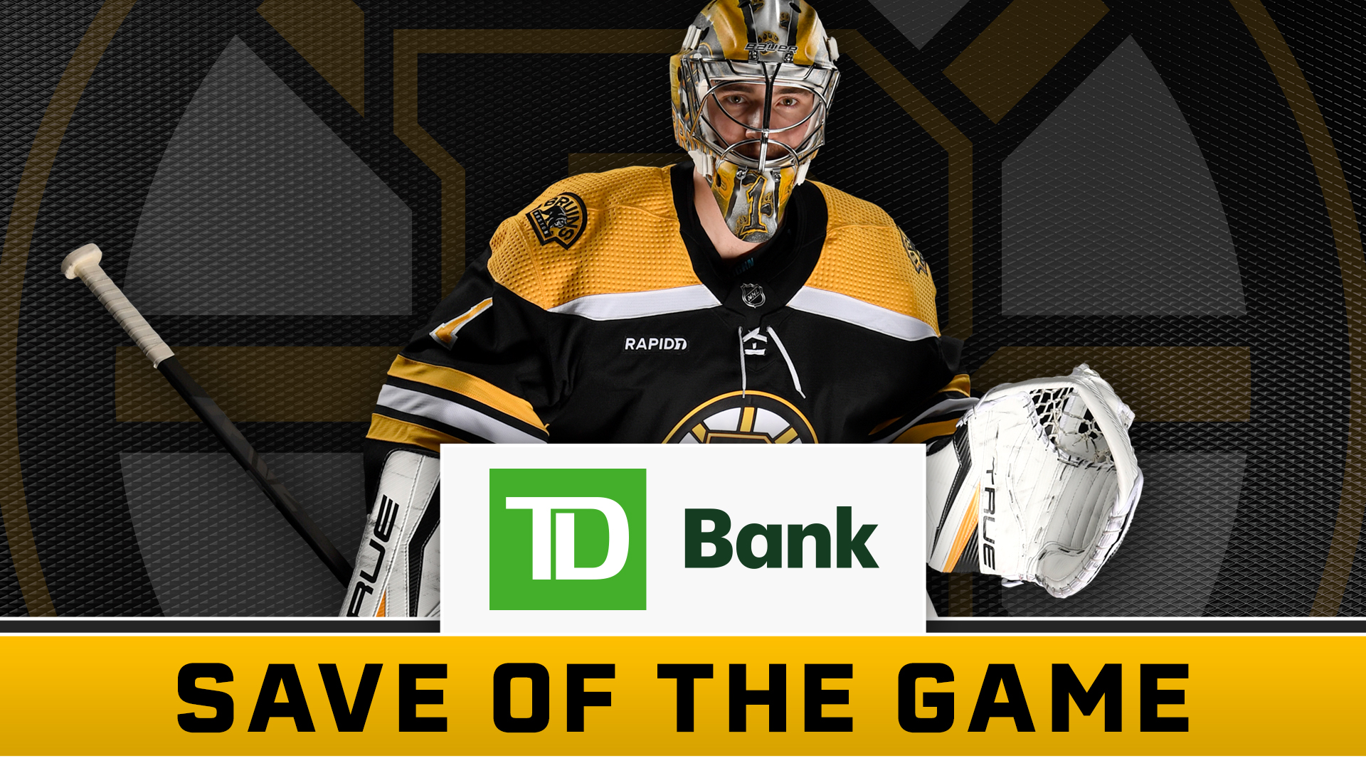 Boston Bruins goaltender Jeremy Swayman