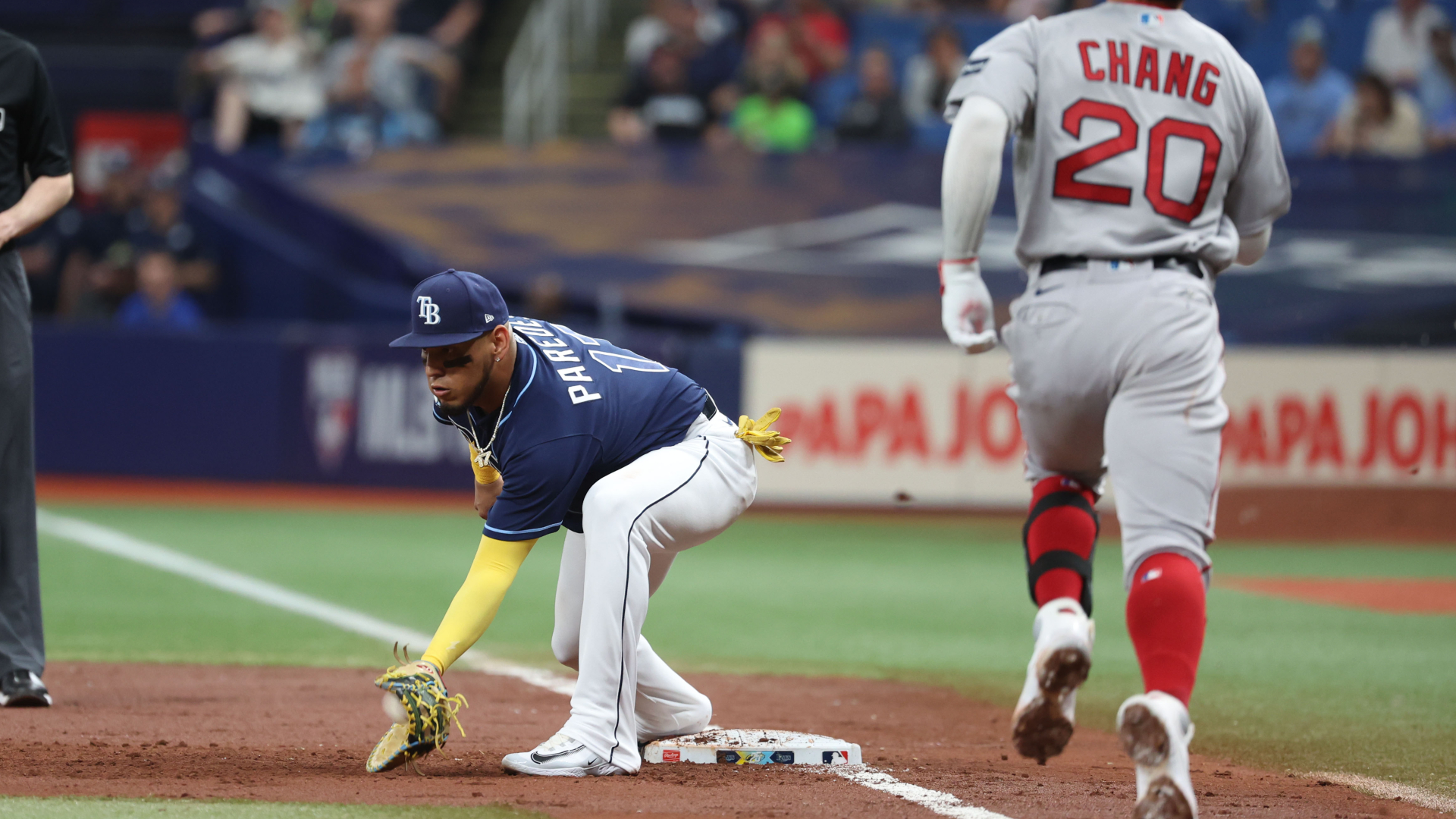 Boston Red Sox infielder Yu Chang