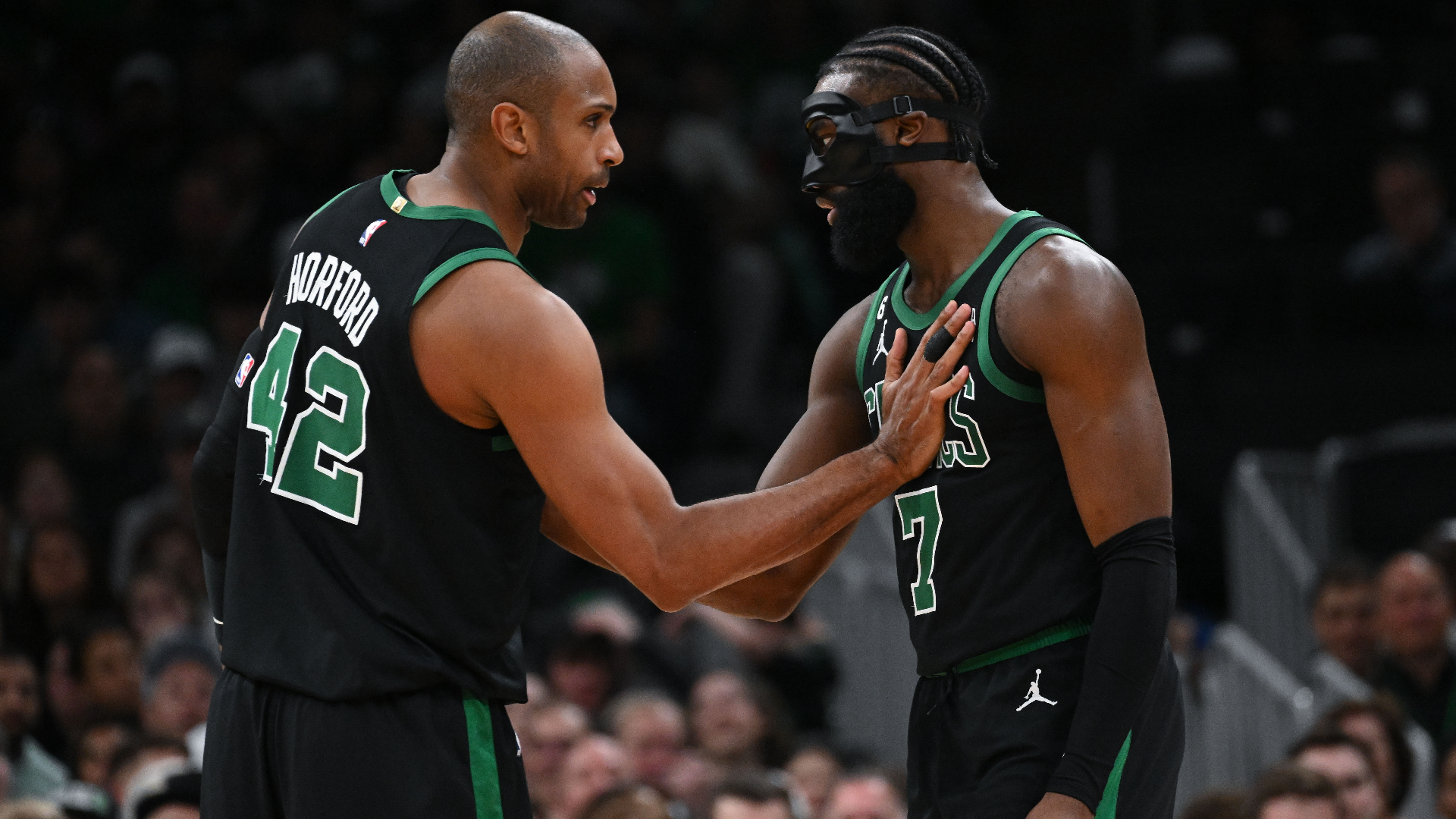 Boston Celtics guard Jaylen Brown, center Al Horford