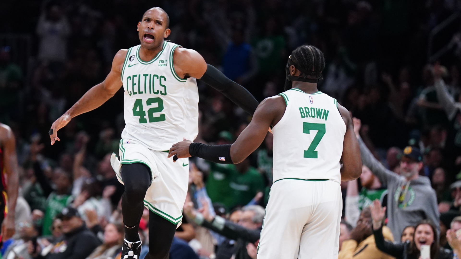 Boston Celtics center Al Horford, forward Jaylen Brown