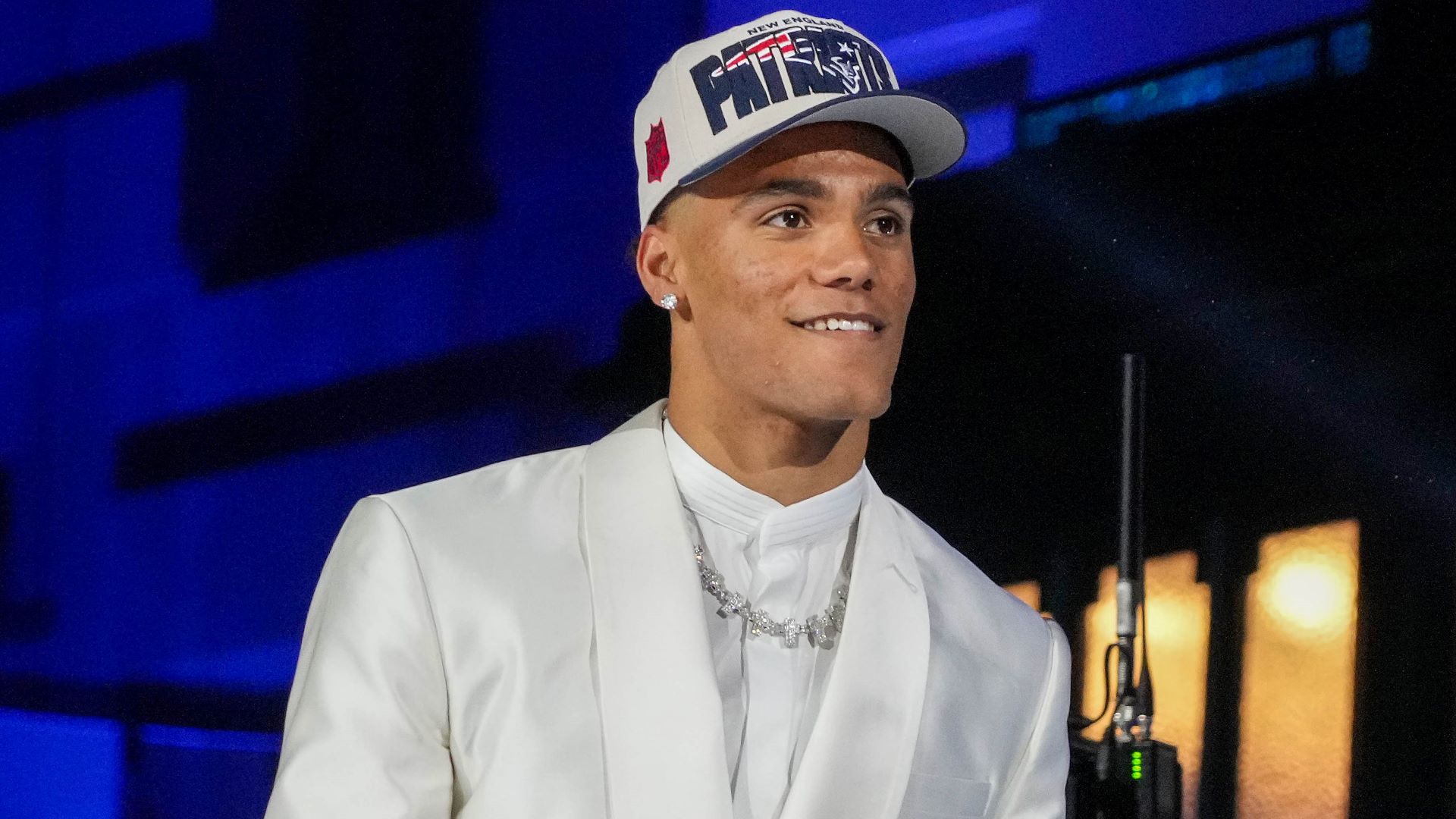 New England Patriots cornerback Christian Gonzalez