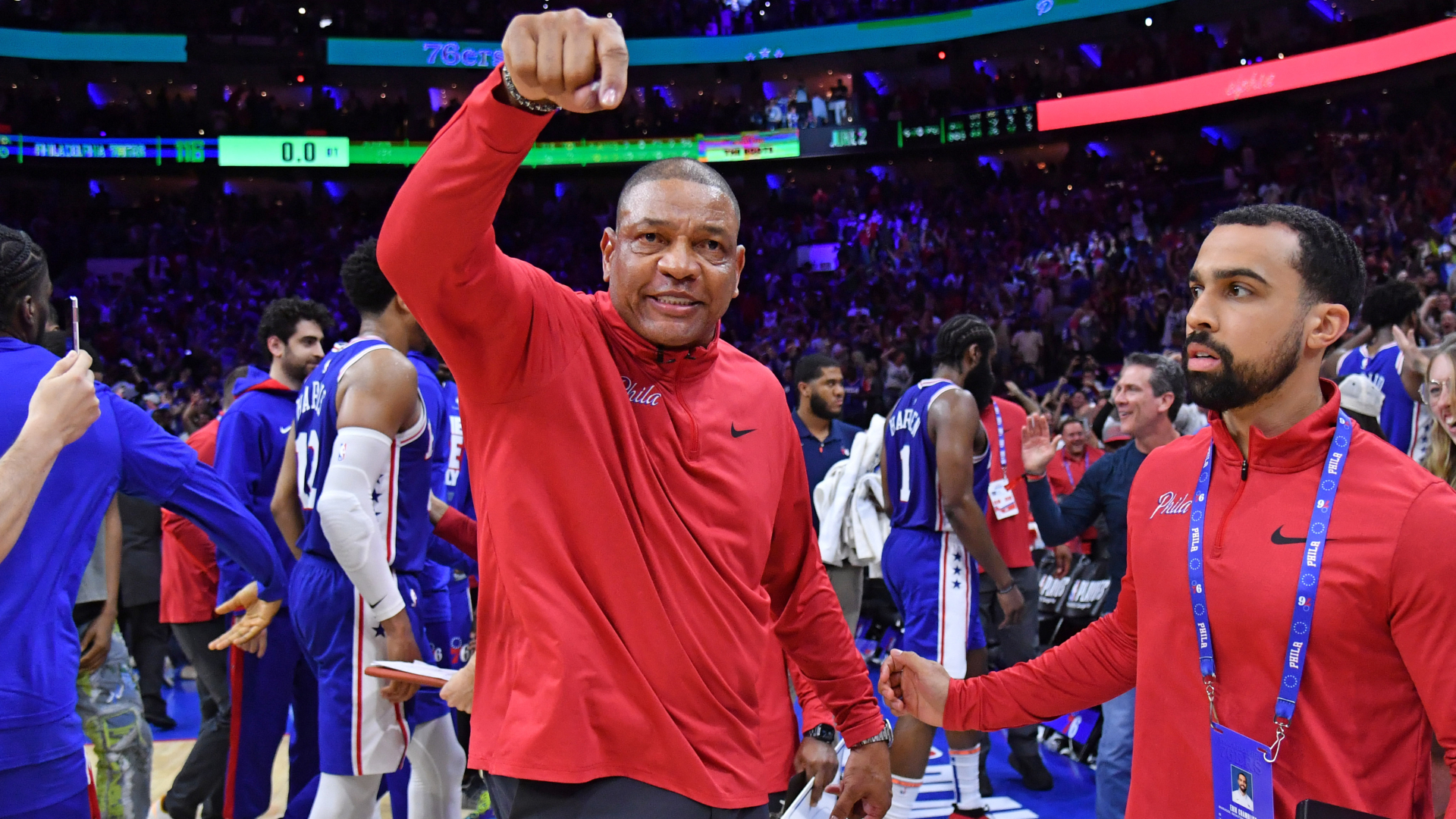 Philadelphia 76ers head coach Doc Rivers