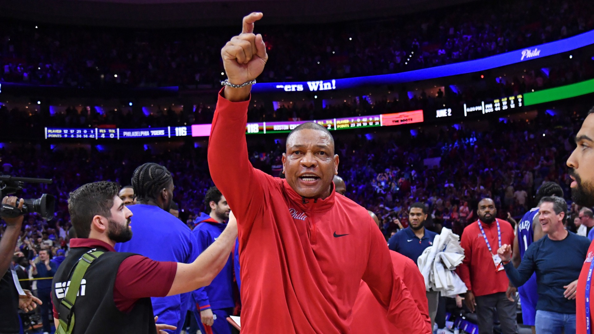 Philadelphia 76ers head coach Doc Rivers