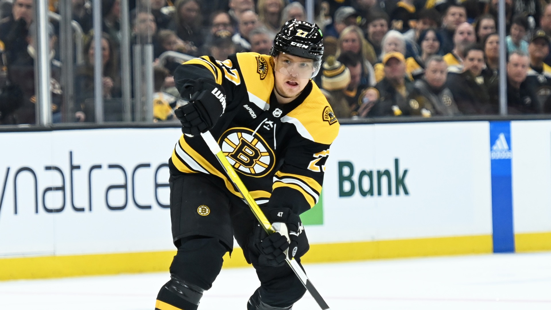 Boston Bruins defenseman Hampus Lindholm