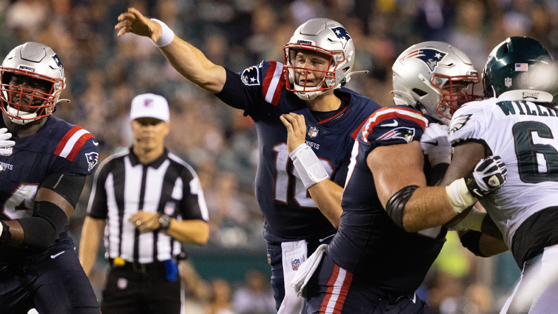 New England Patriots quarterback Mac Jones
