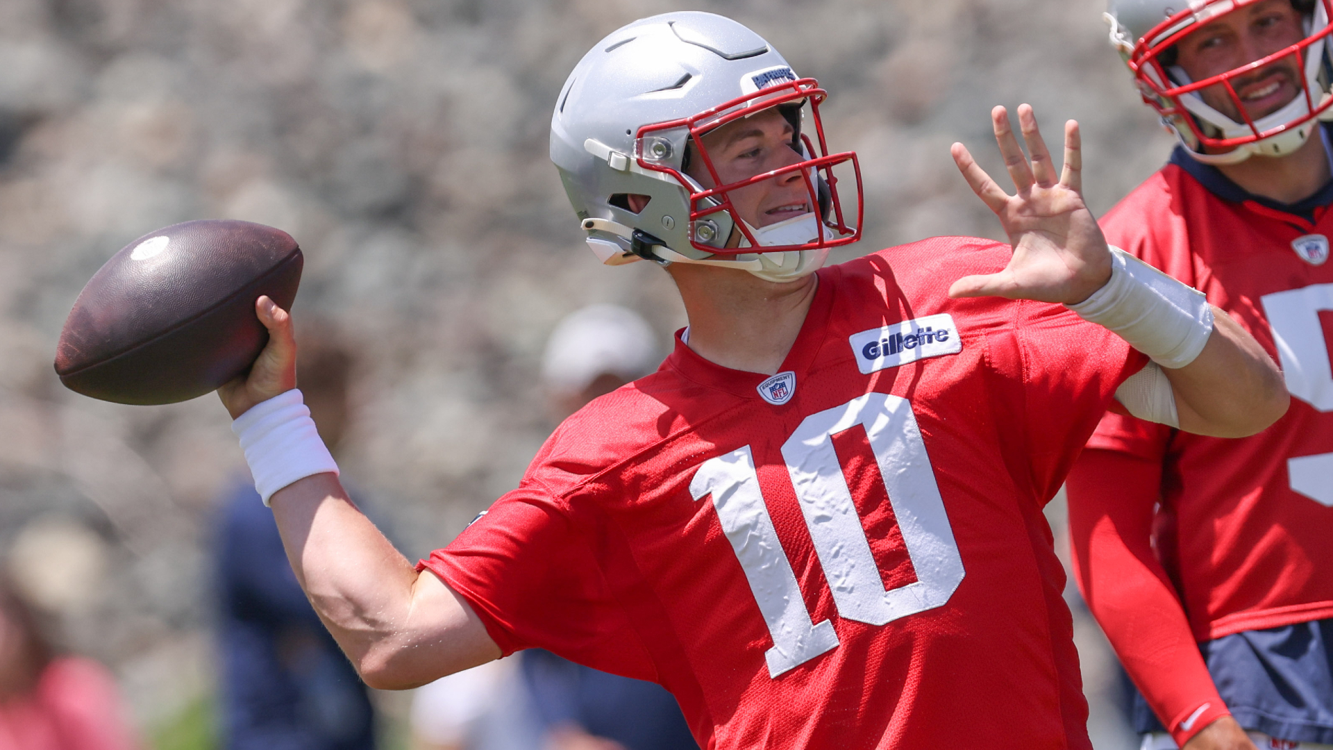 New England Patriots quarterback Mac Jones