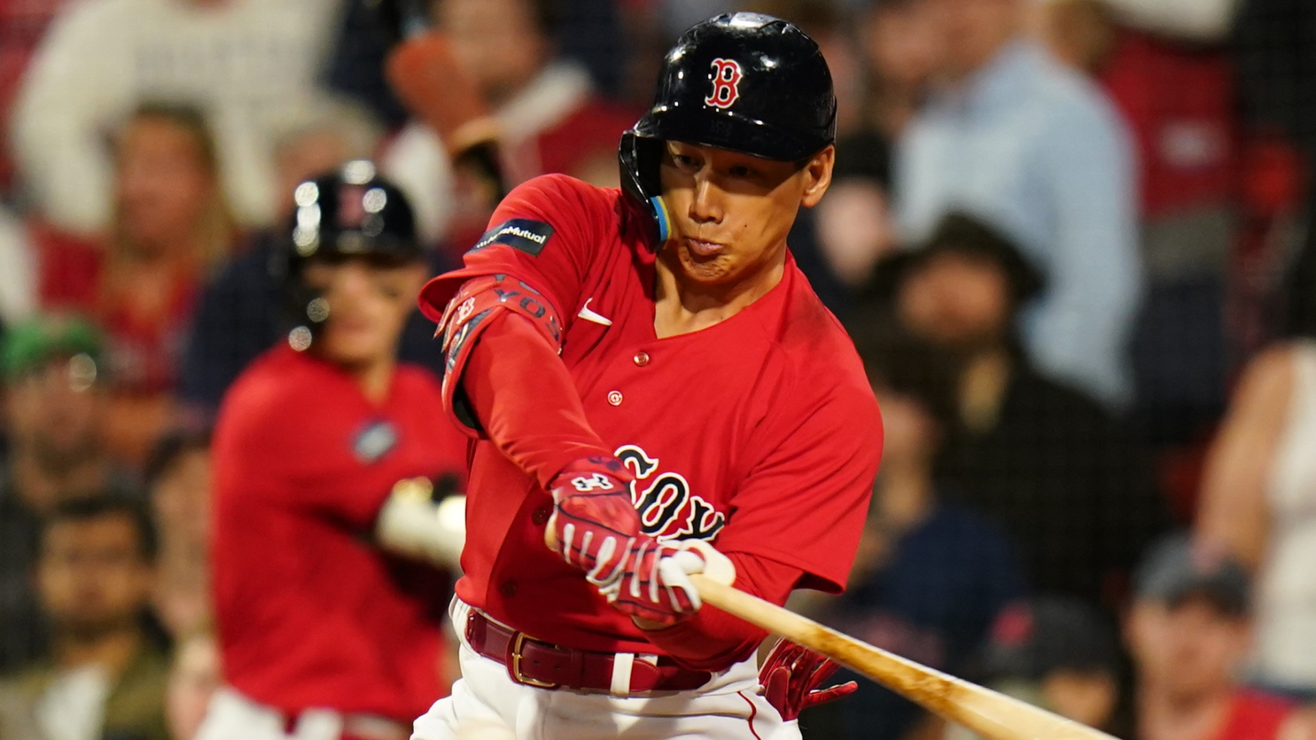 Boston Red Sox outfielder Masataka Yoshida