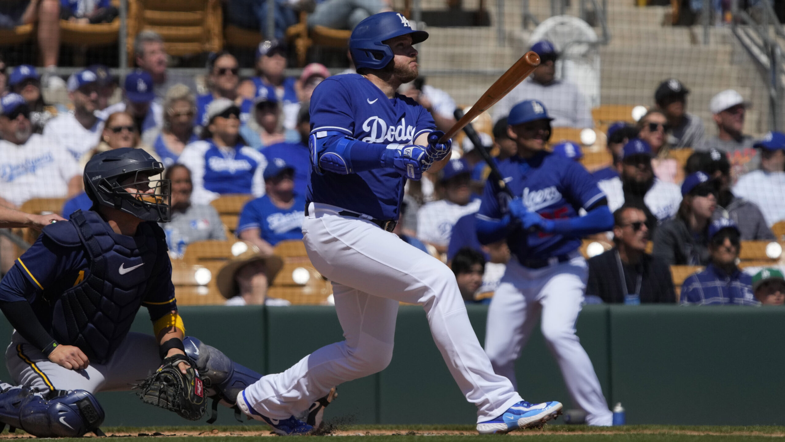 MLB: Spring Training-Milwaukee Brewers at Los Angeles Dodgers