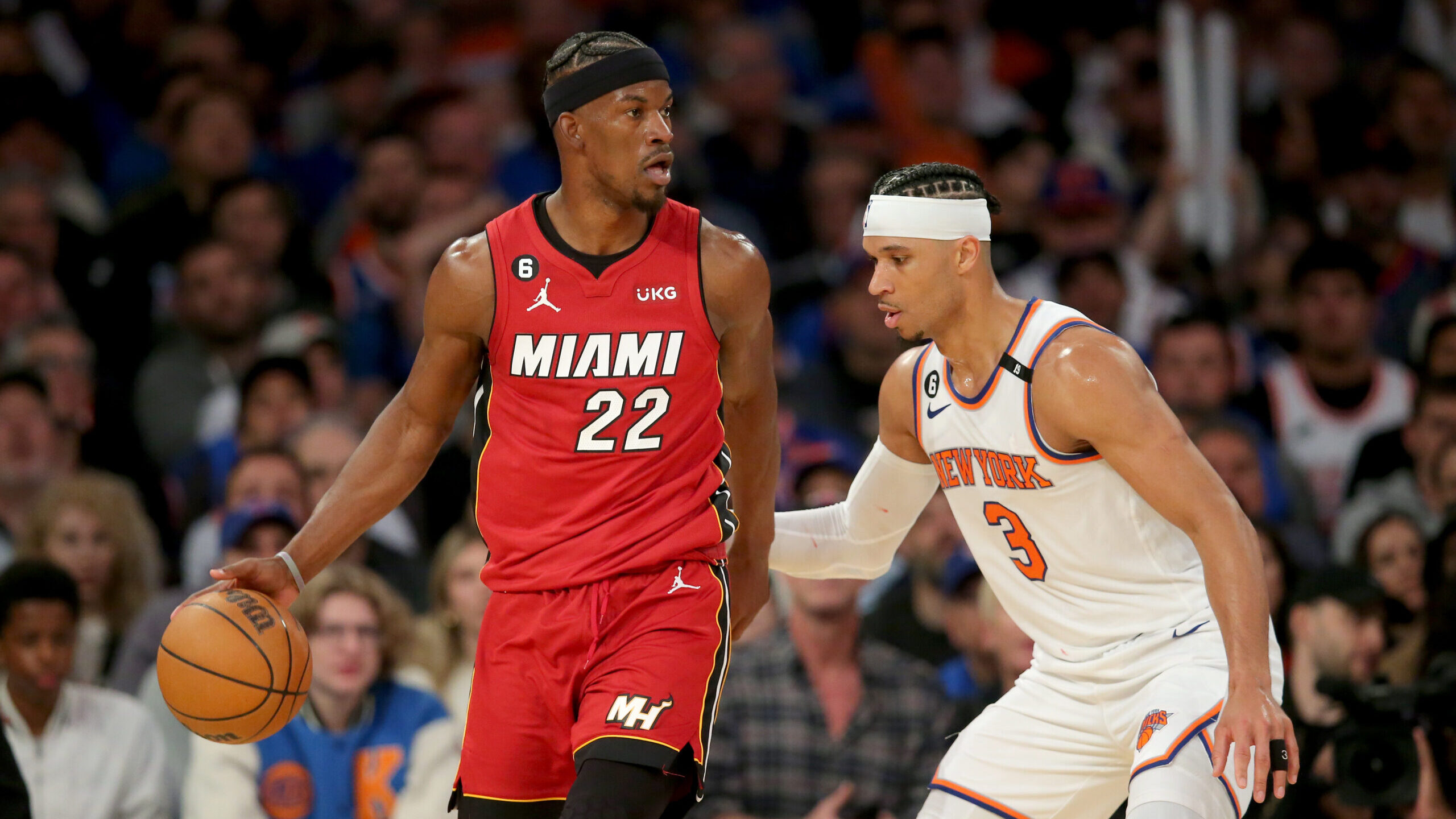 NBA: Playoffs-Miami Heat at New York Knicks