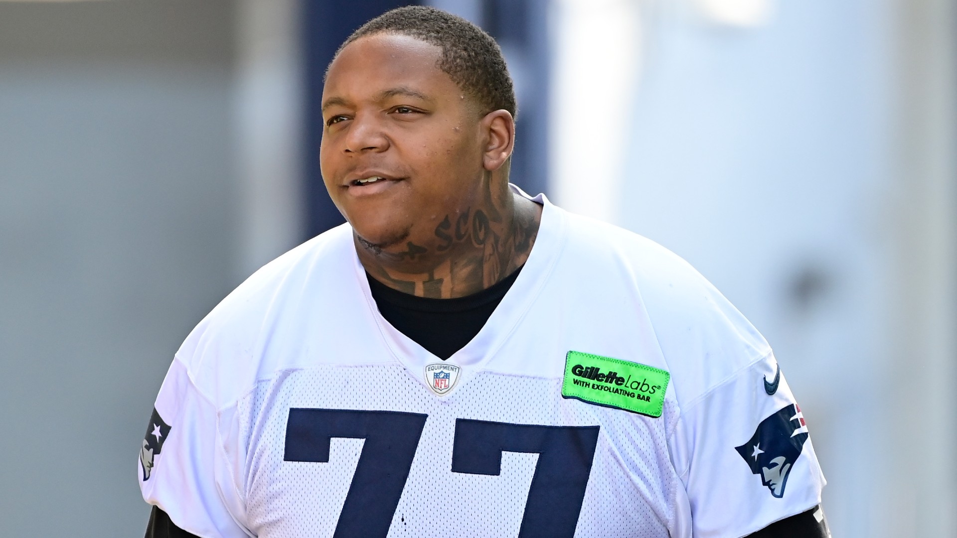 New England Patriots offensive tackle Trent Brown