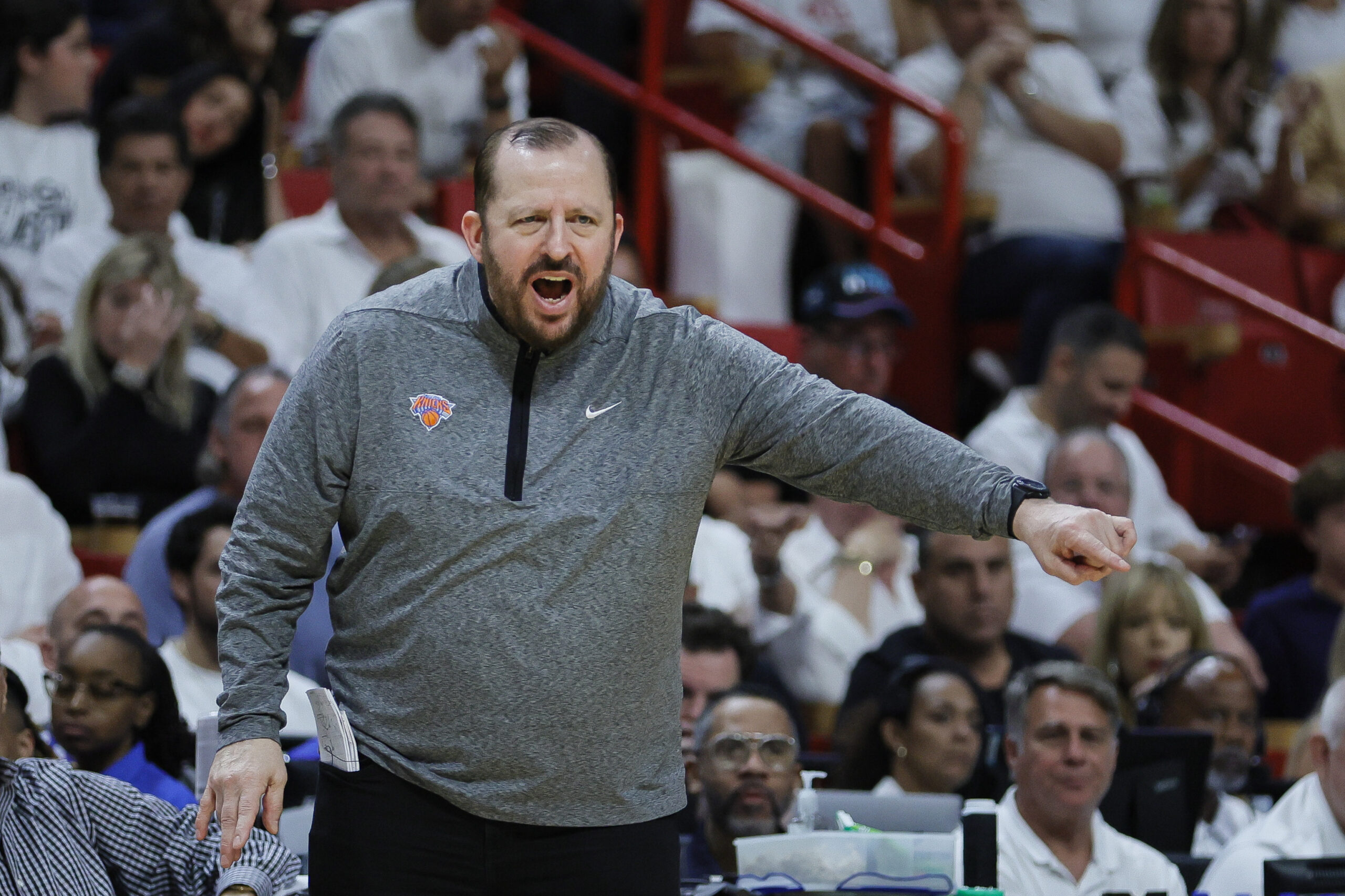 NBA: Playoffs-New York Knicks at Miami Heat