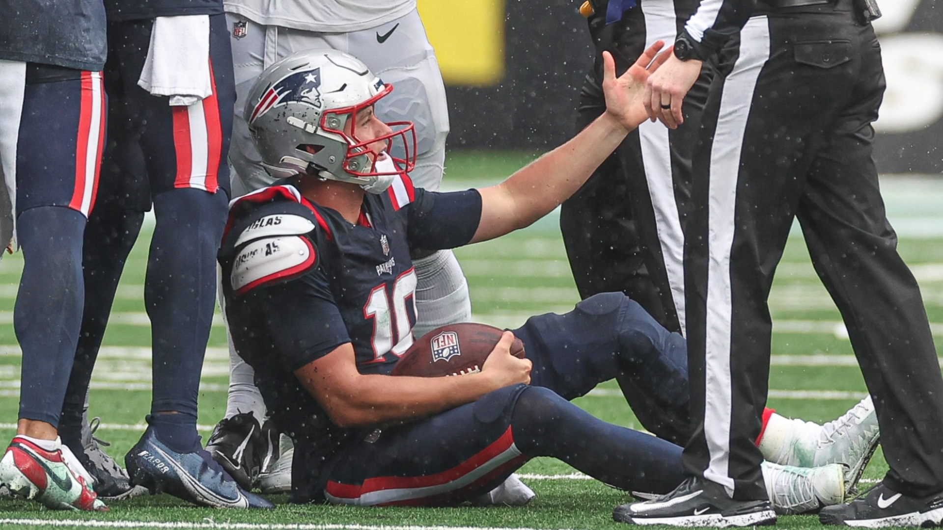 New England Patriots quarterback Mac Jones