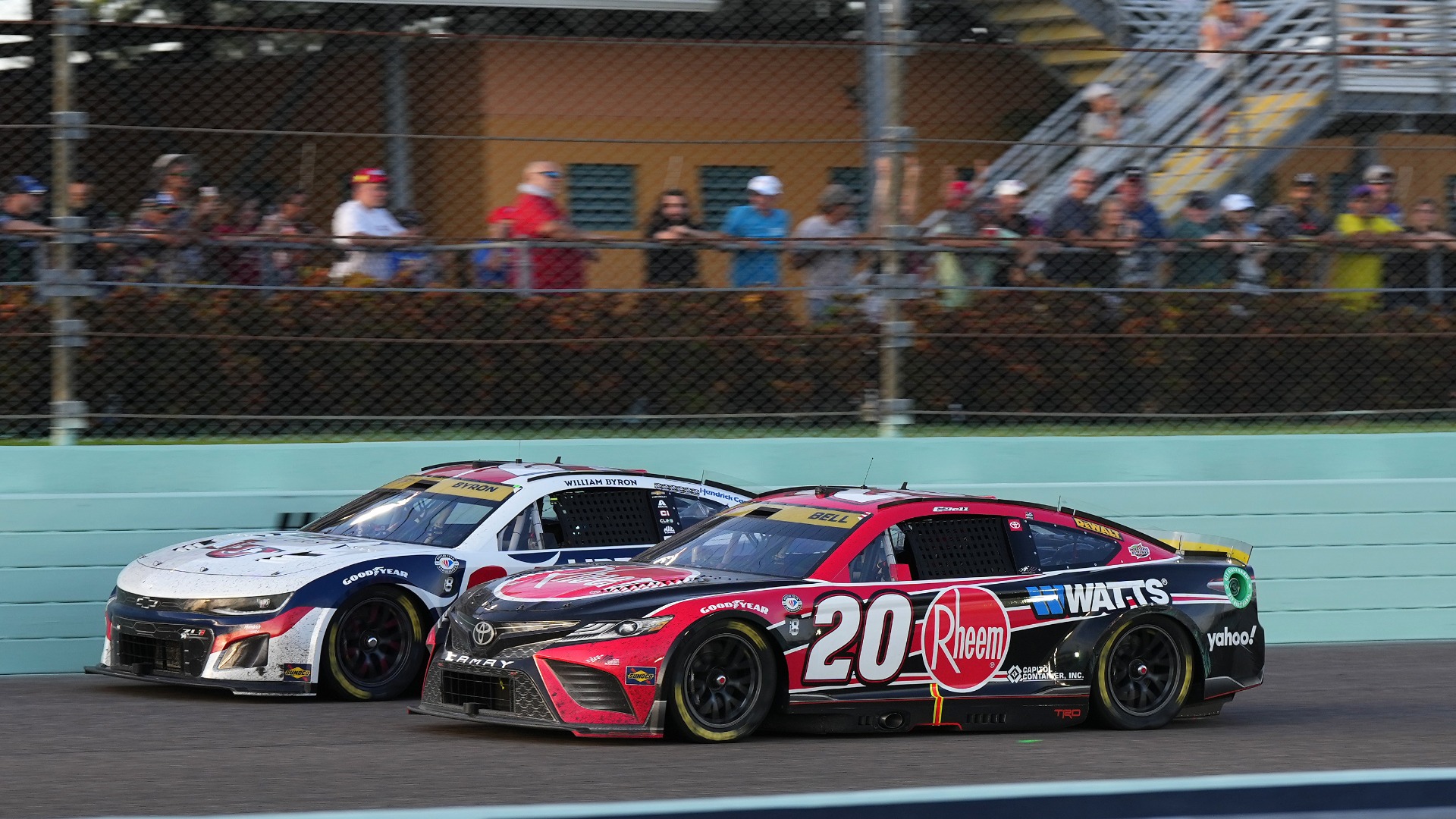 NASCAR Cup Series drivers Christopher Bell and William Byron