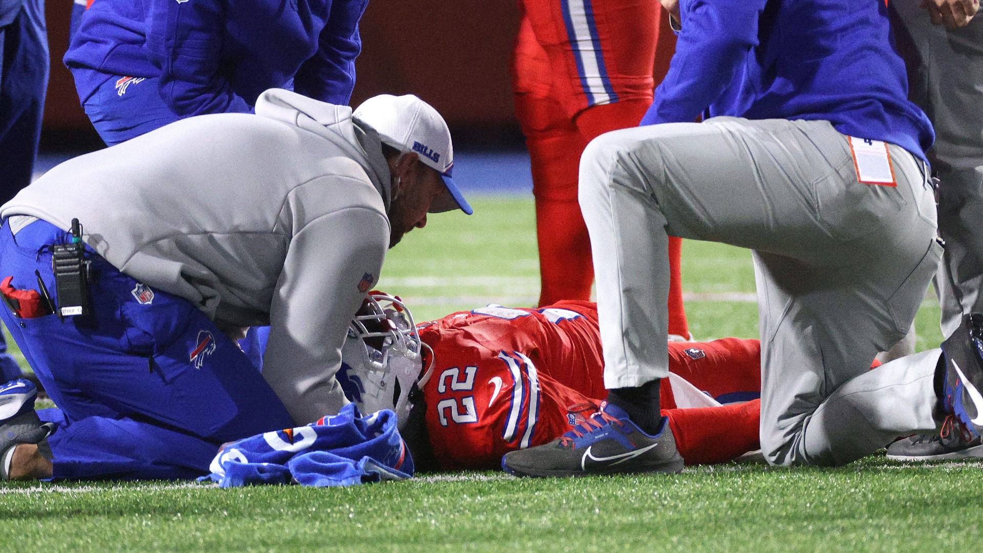 Buffalo Bills running back Damien Harris