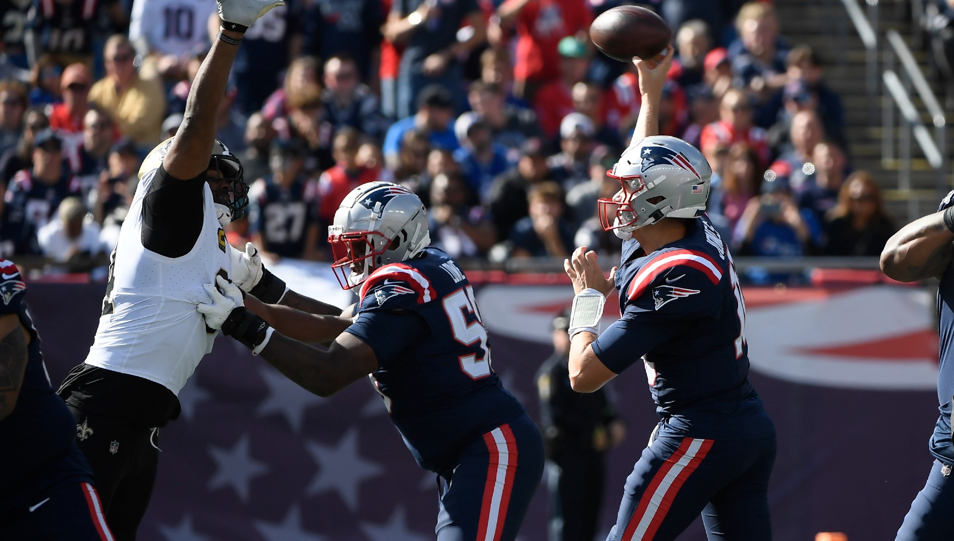 New England Patriots quarterback Mac Jones
