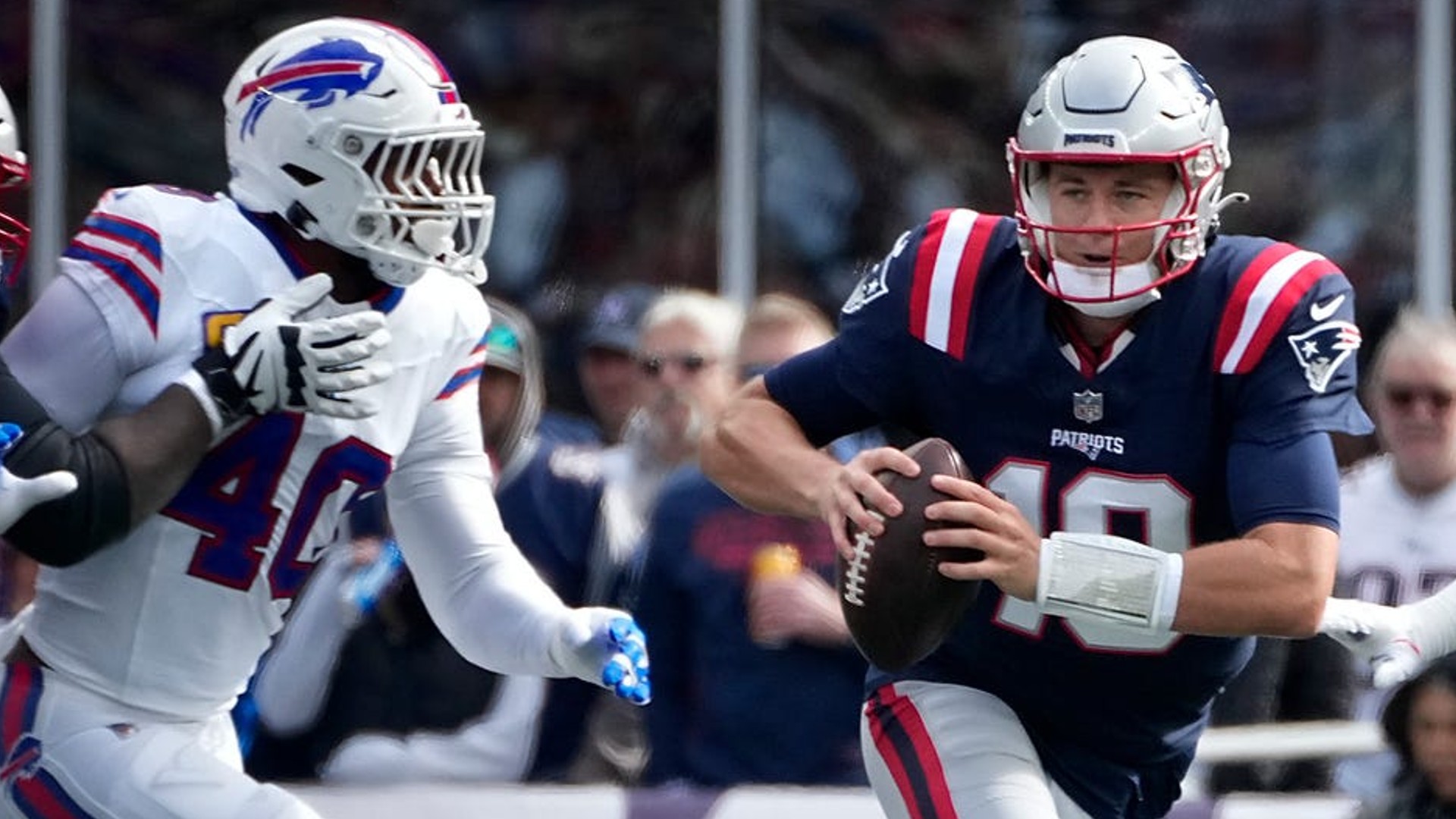 New England Patriots quarterback Mac Jones
