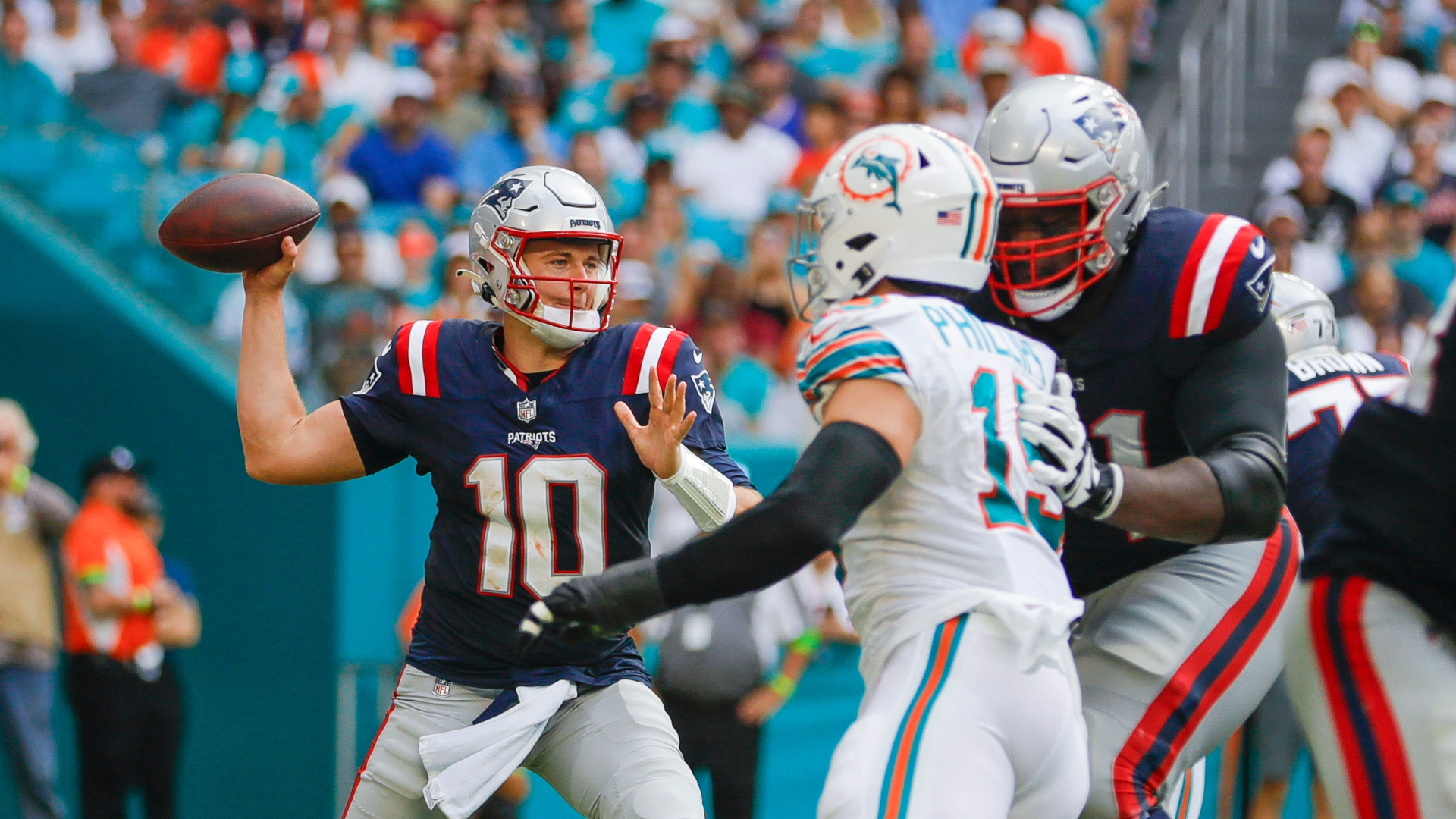New England Patriots quarterback Mac Jones