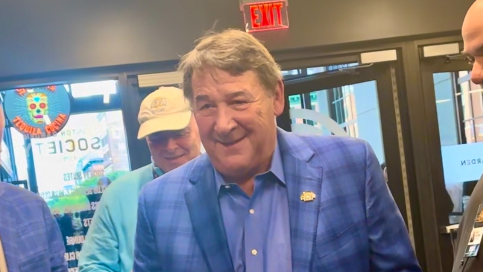 Retired Boston Bruins defenseman and former coach Mike Milbury