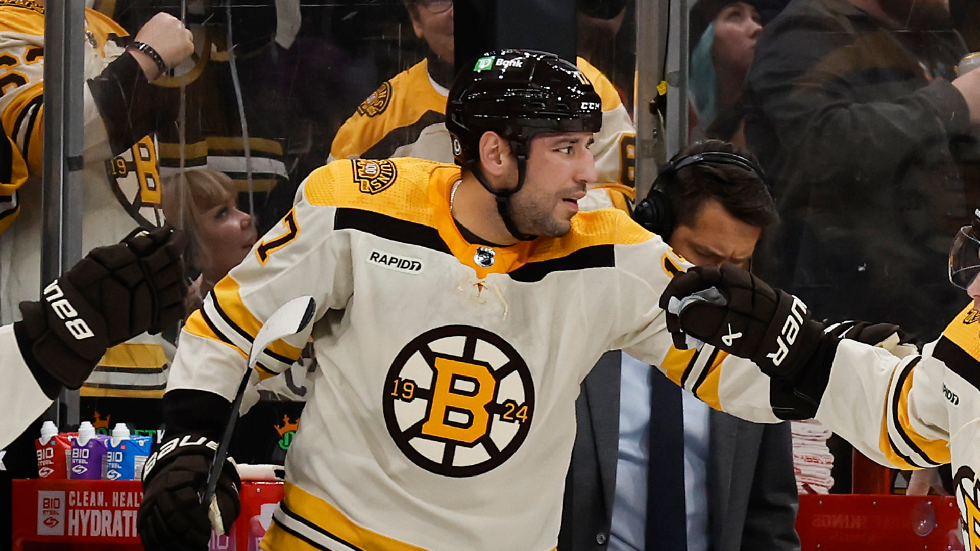 Boston Bruins forward Milan Lucic
