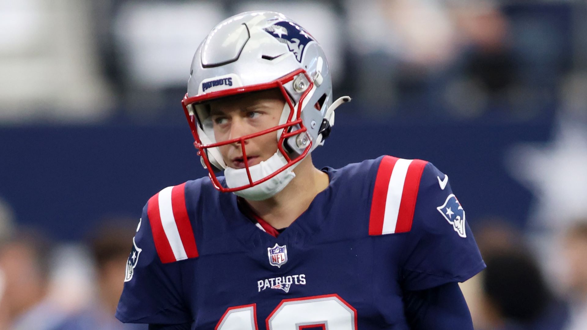 New England Patriots quarterback Mac Jones