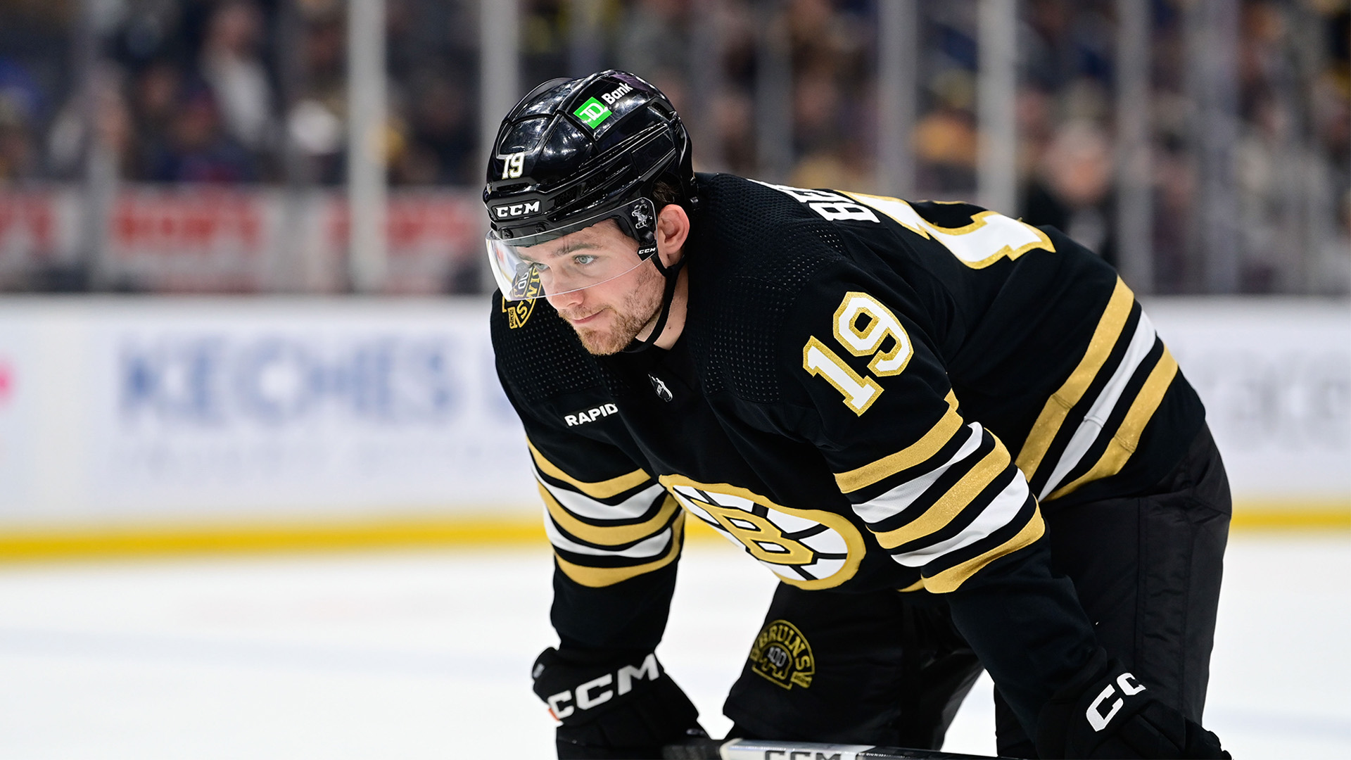 Boston Bruins forward John Beecher