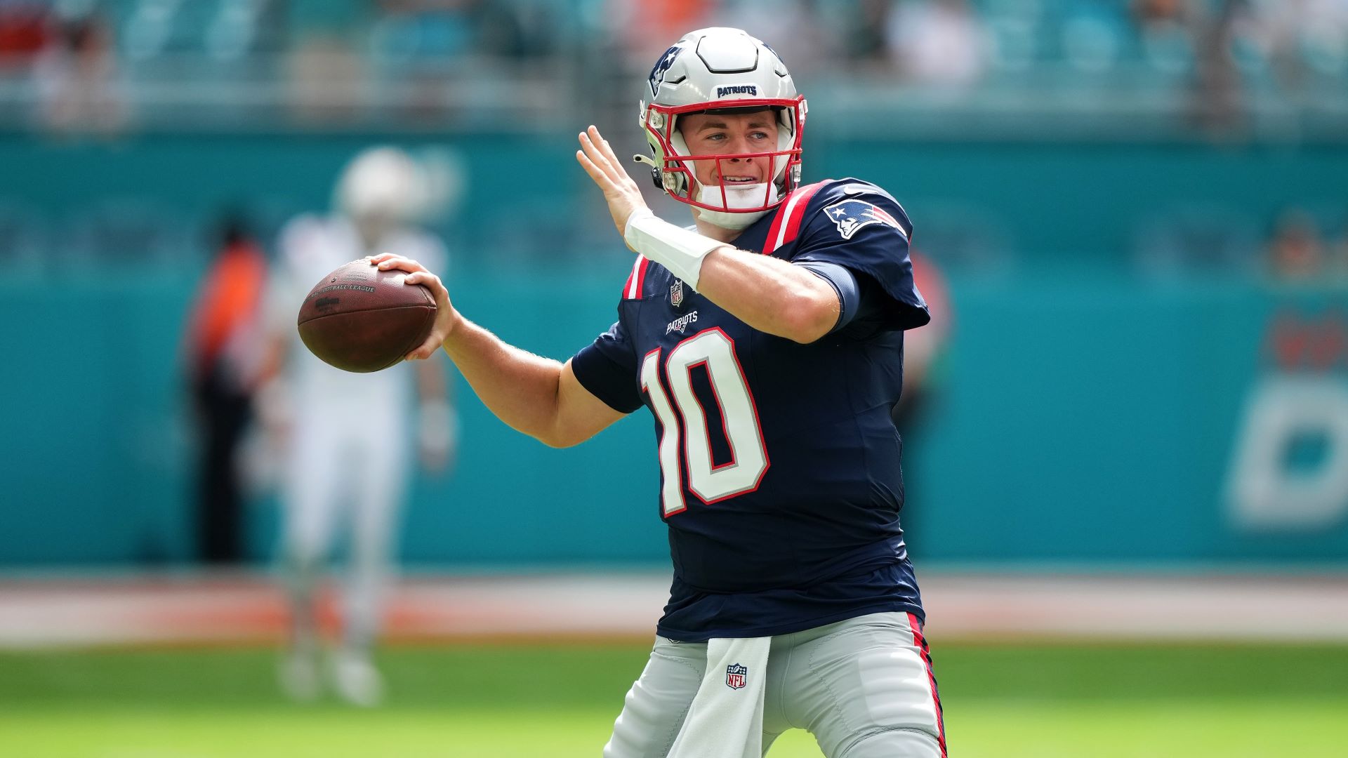 New England Patriots quarterback Mac Jones