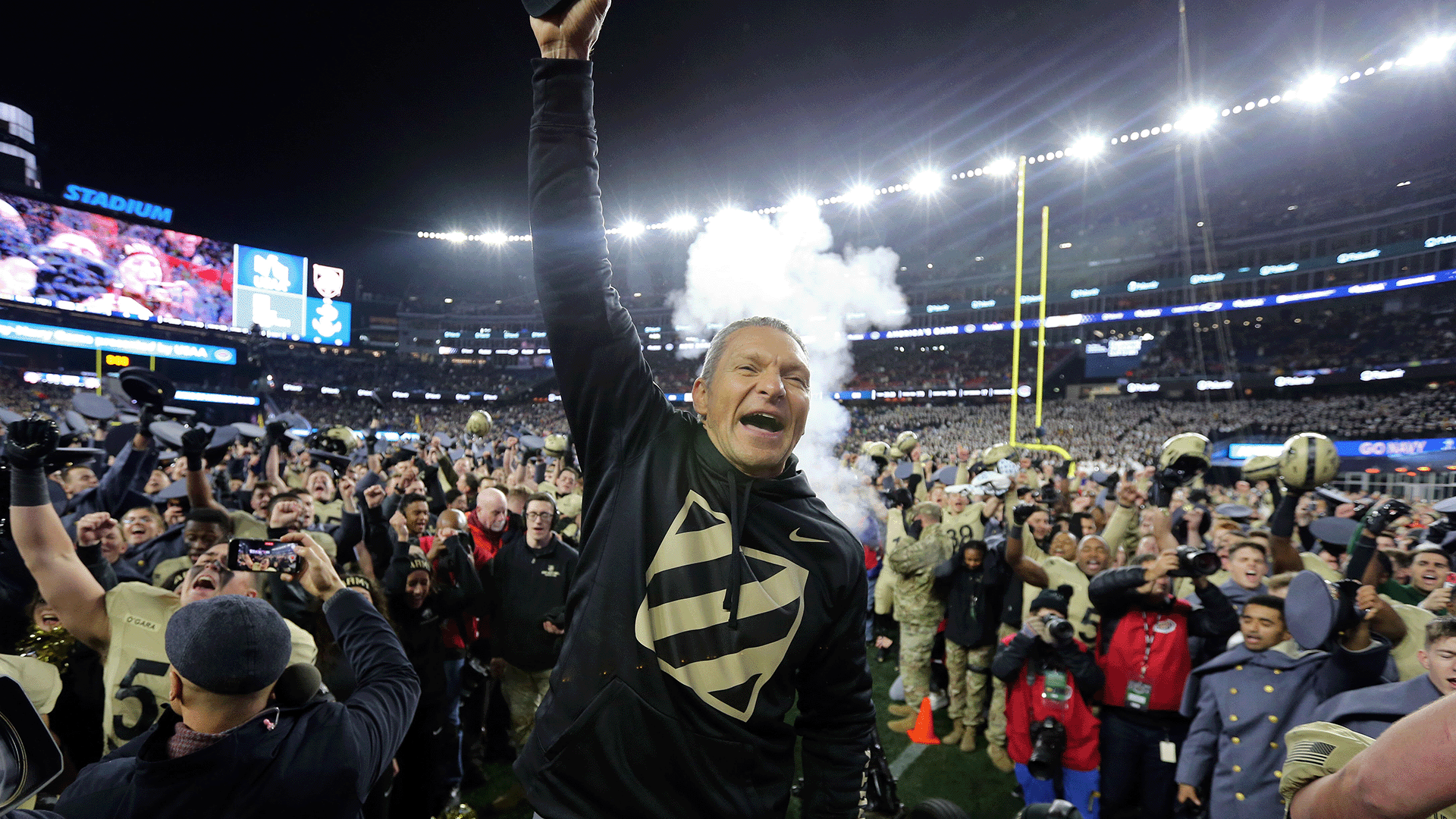 Army Black Knights head coach Jeff Monken