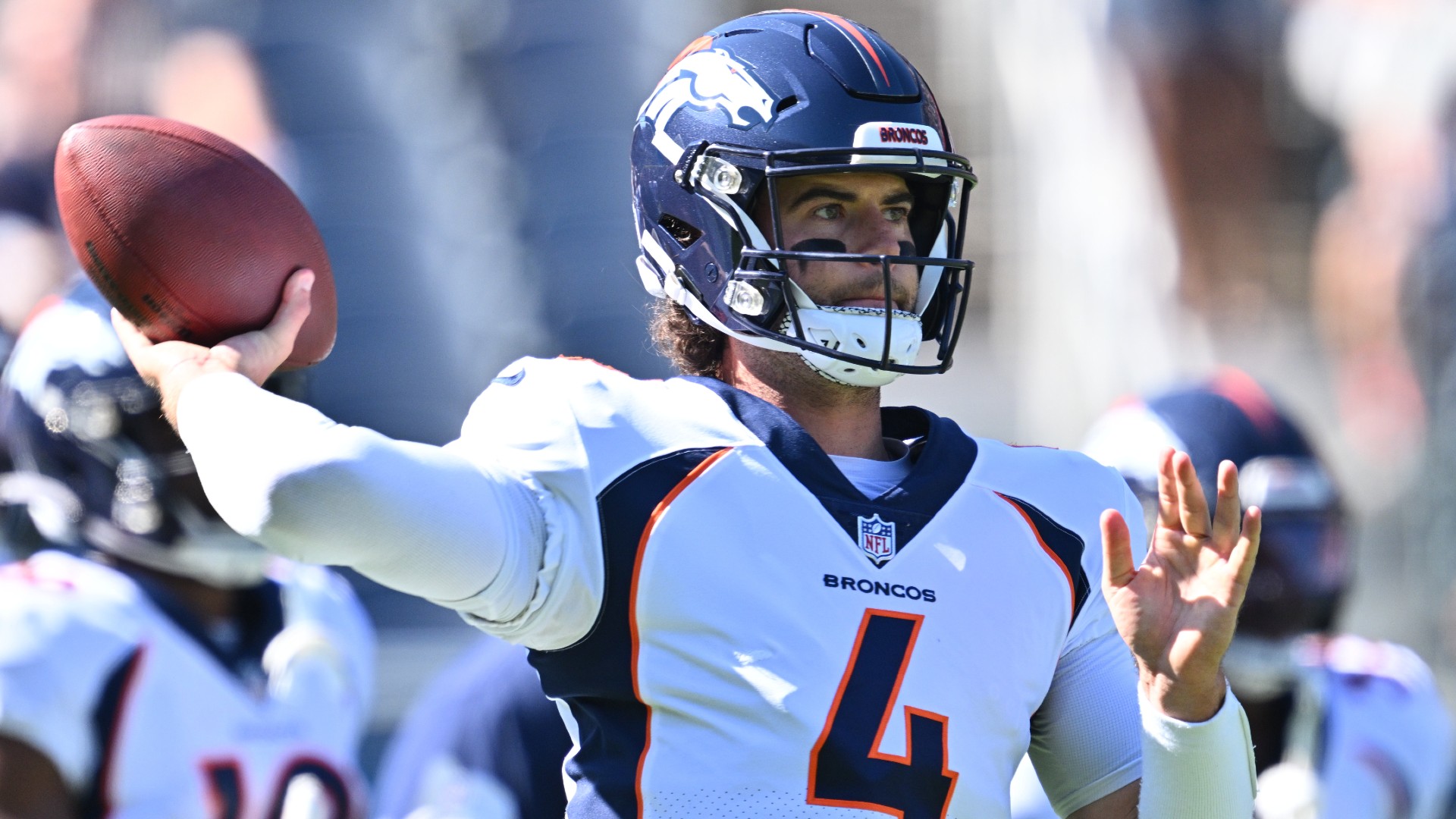 Denver Broncos quarterback Jarrett Stidham