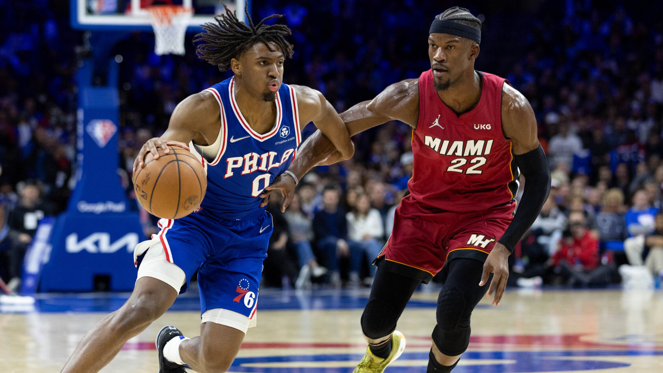 NBA: Playoffs-Miami Heat at Philadelphia 76ers