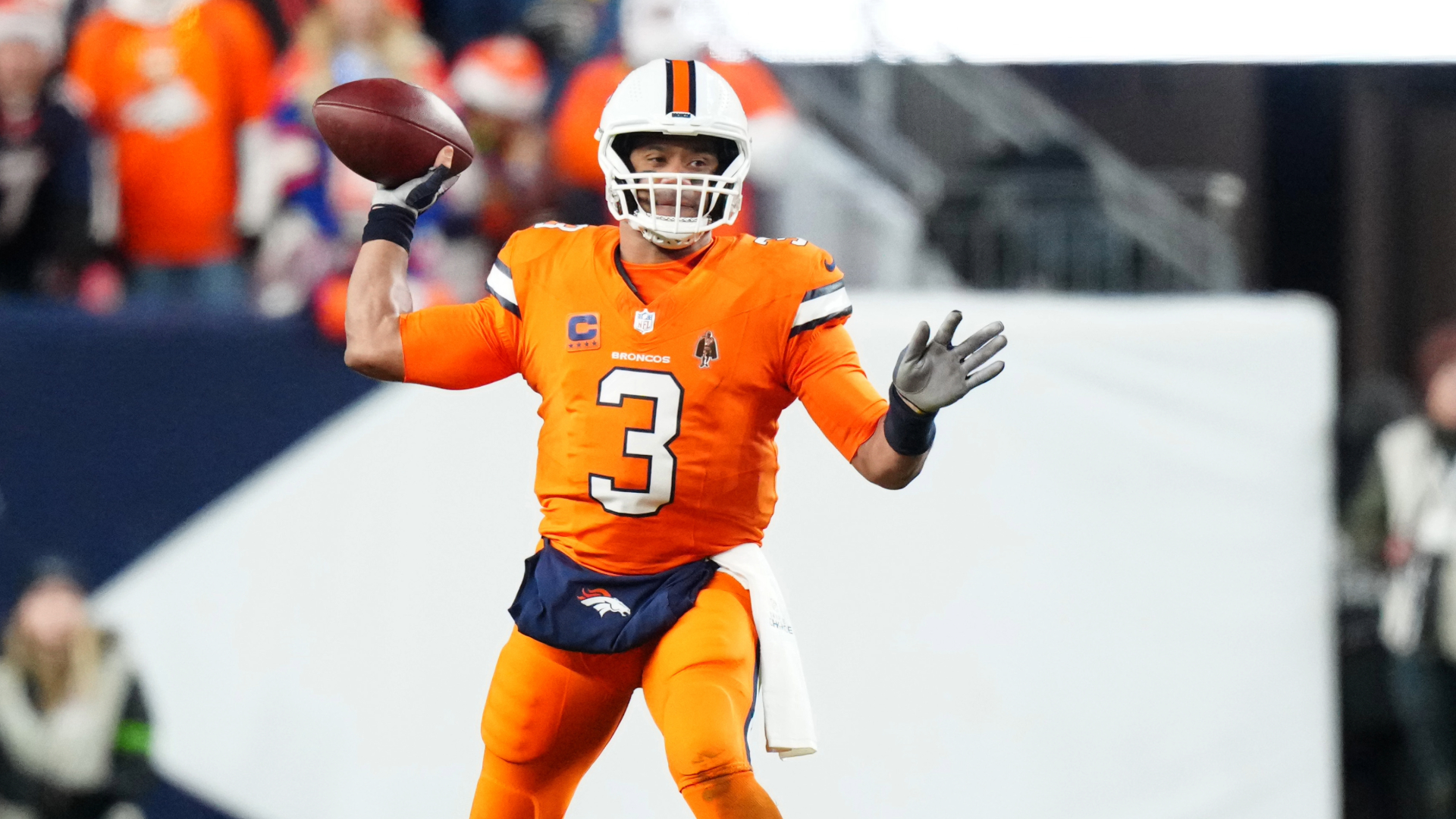 Denver Broncos quarterback Russell Wilson