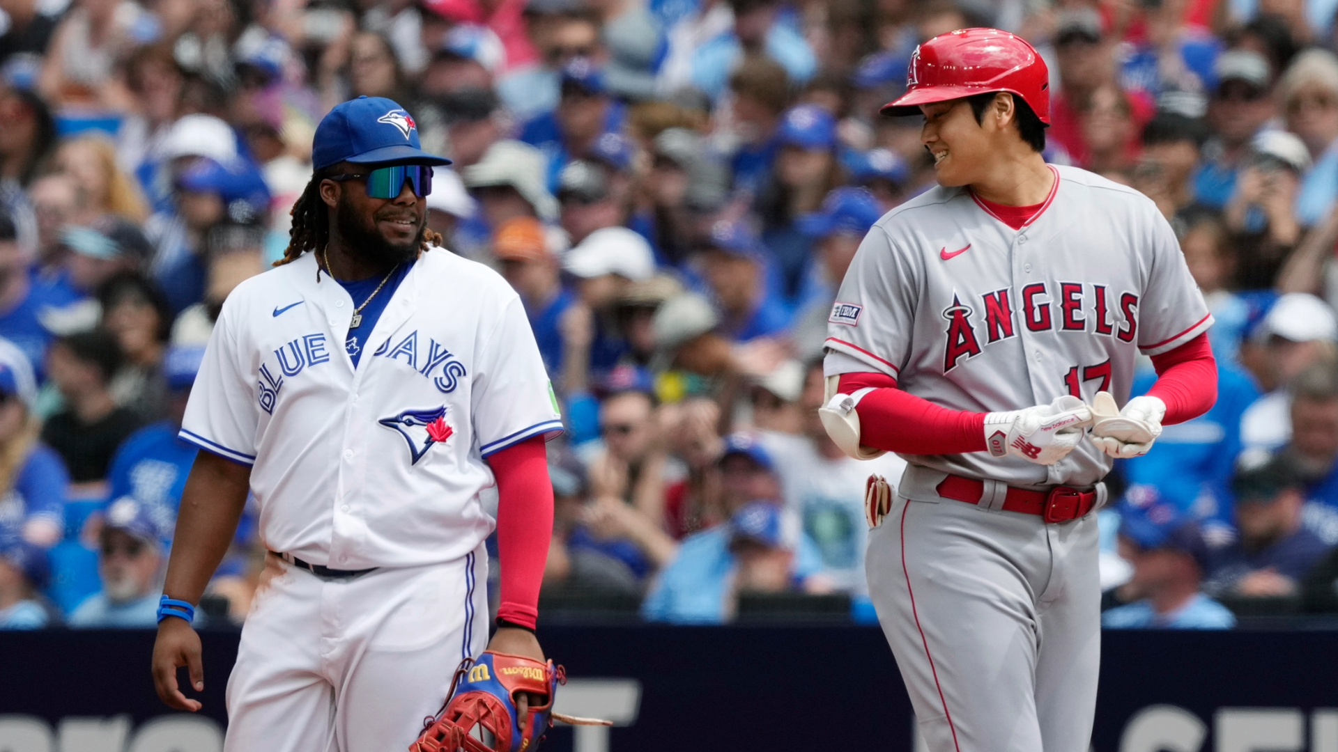 MLB free agent designated hitter/pitcher Shohei Ohtani, Toronto Blue Jays first baseman Vladimir Guerrero Jr.
