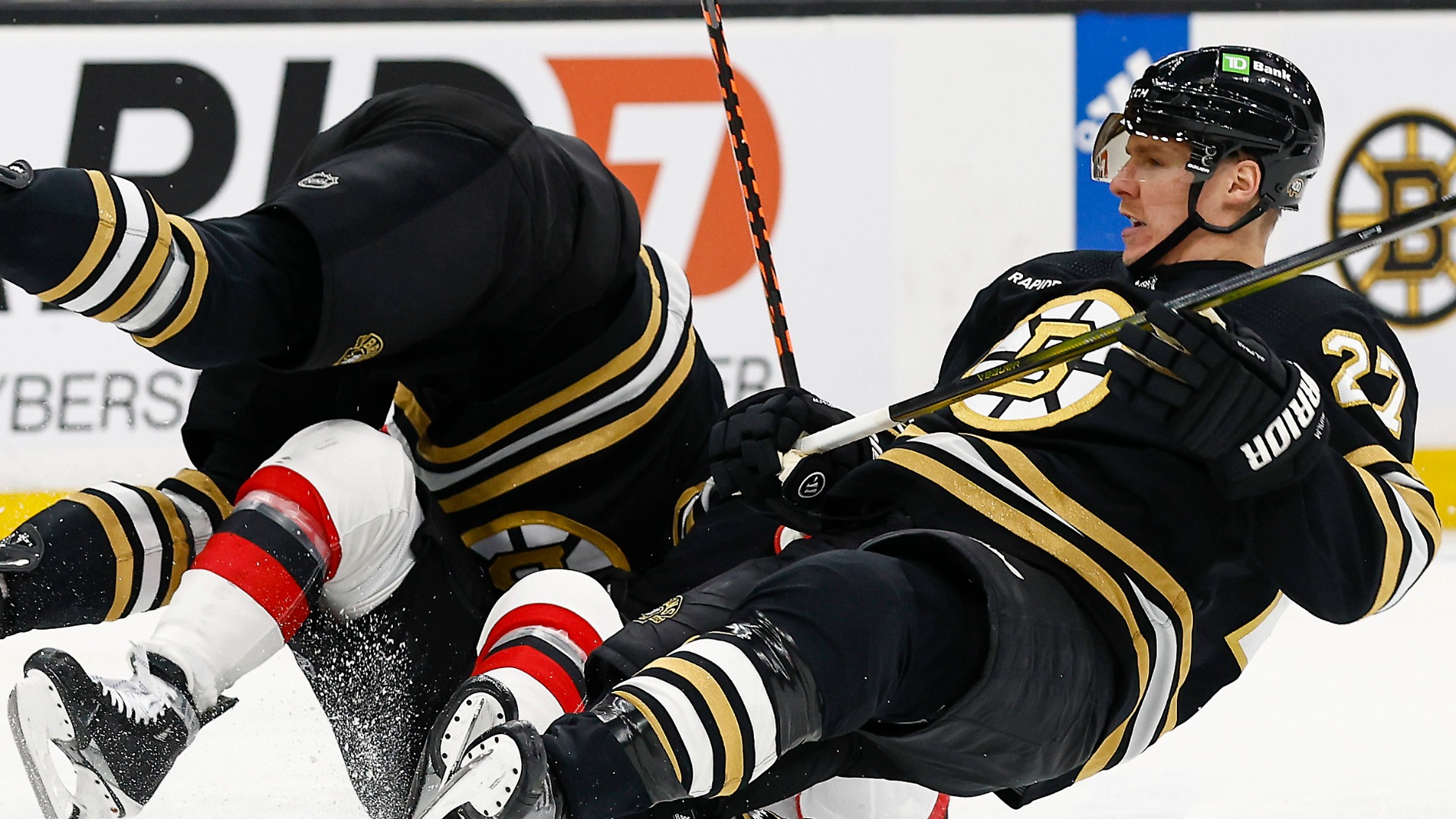 Boston Bruins defenseman Hampus Lindholm
