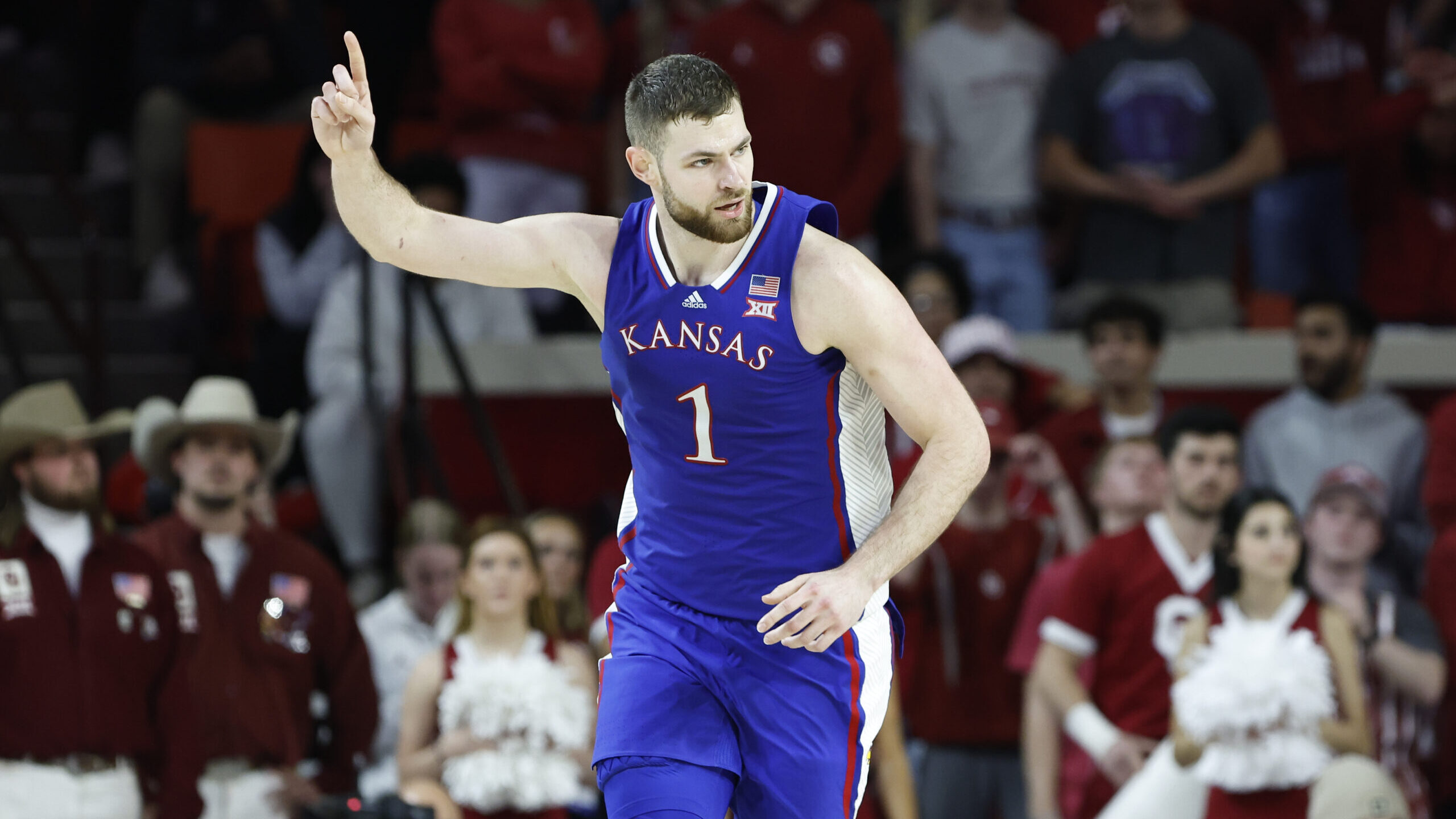 NCAA Basketball: Kansas at Oklahoma