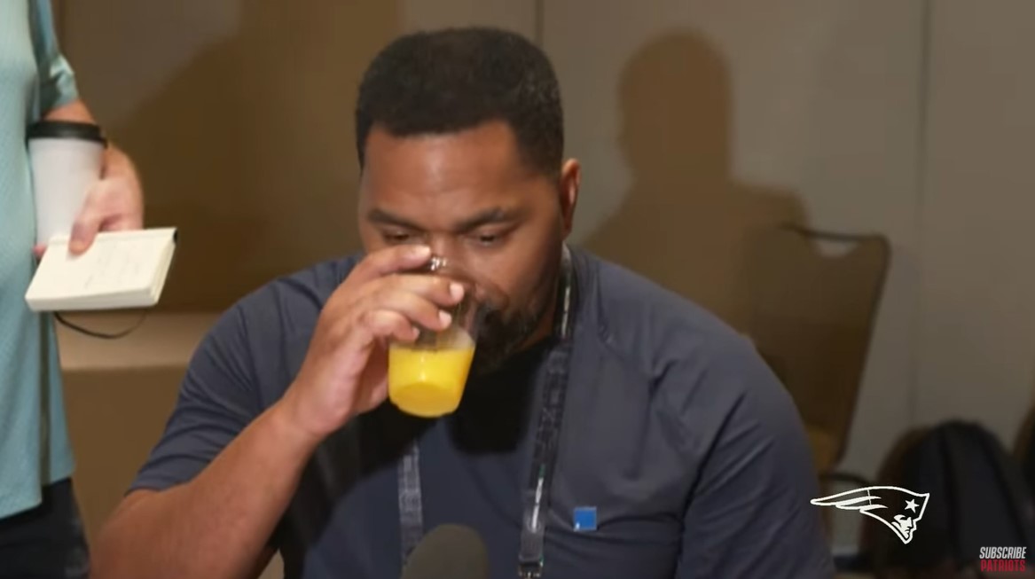 New England Patriots head coach Jerod Mayo