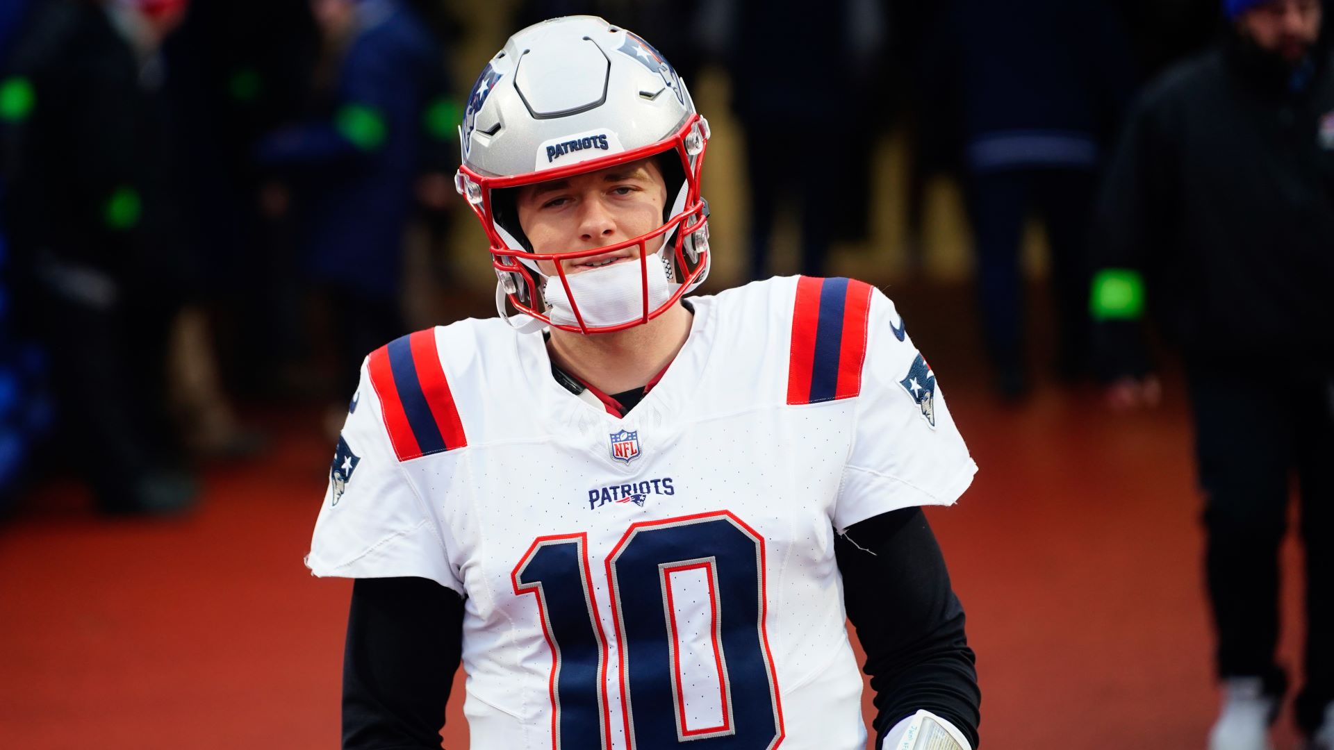 New England Patriots quarterback Mac Jones