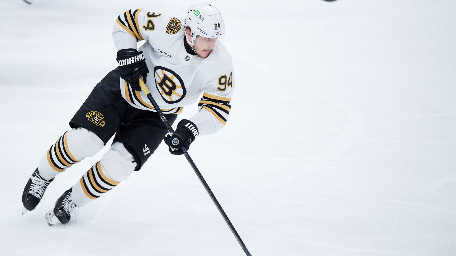 Boston Bruins forward Jakub Lauko