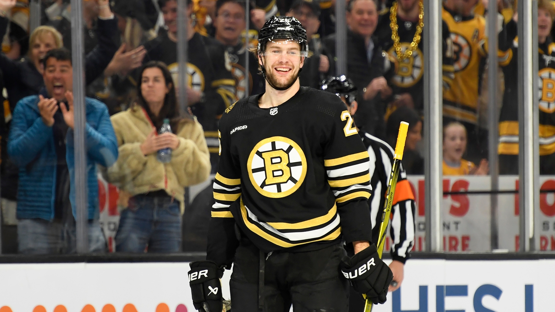 Boston Bruins defenseman Brandon Carlo