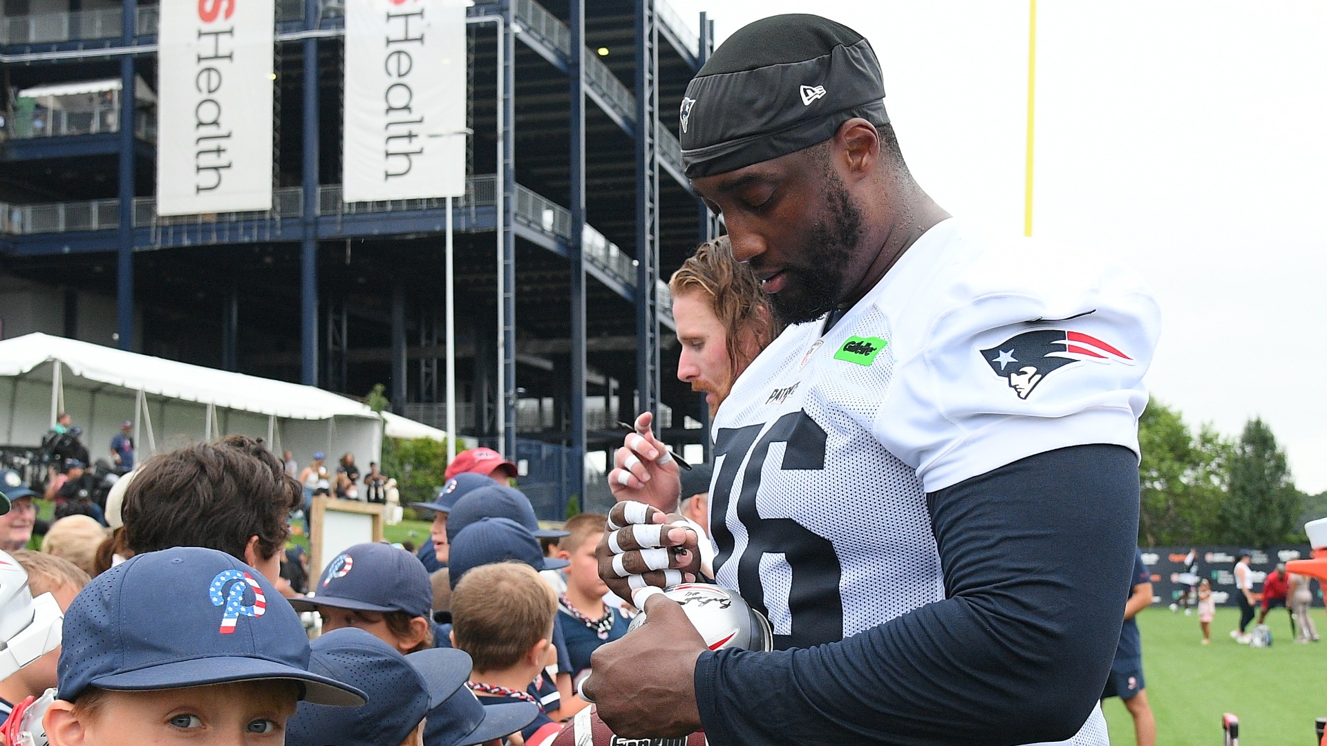 New England Patriots offensive tackle Calvin Anderson