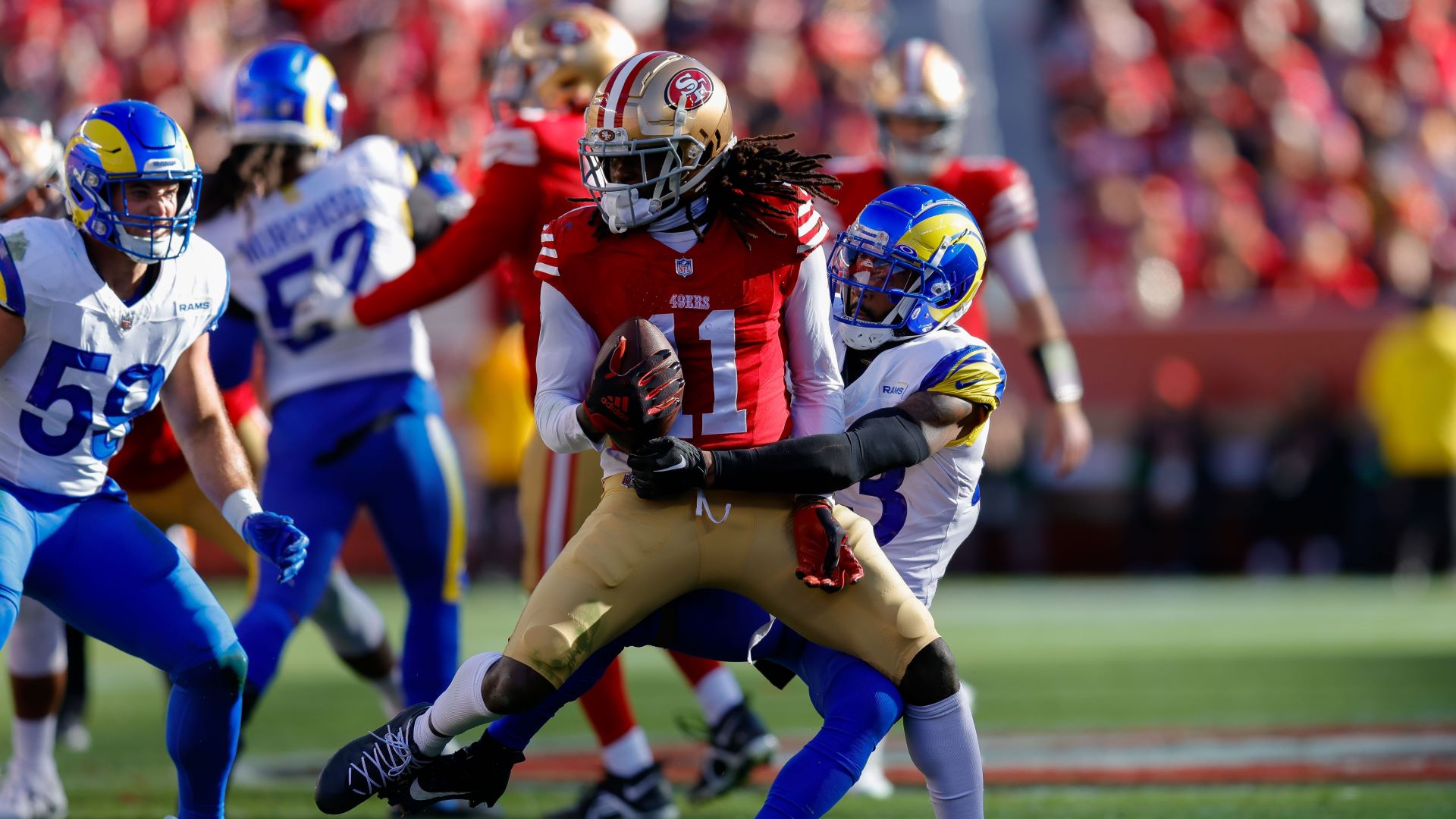 San Francisco 49ers wide receiver Brandon Aiyuk